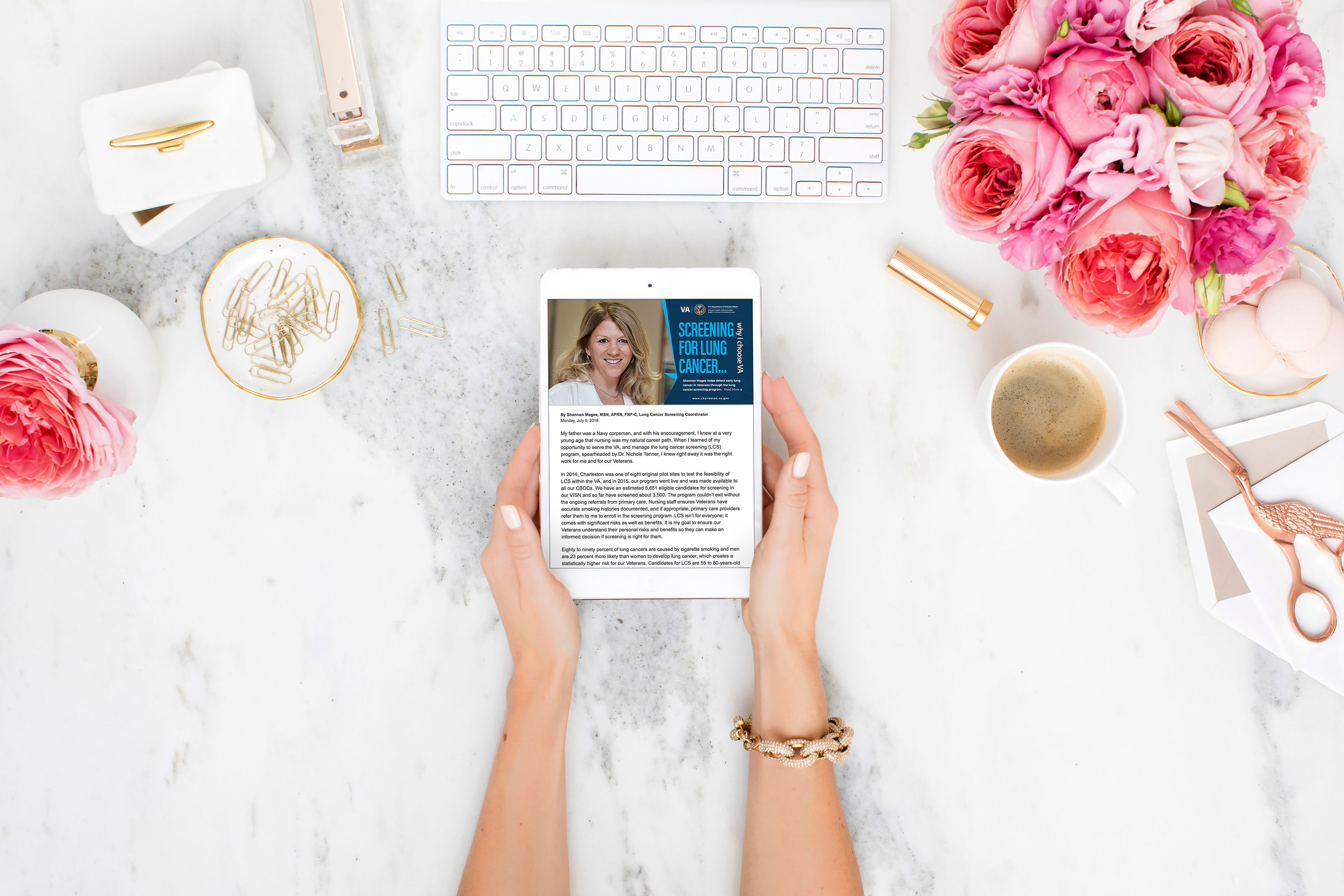 Lung Cancer Screening Flyer mock-up image