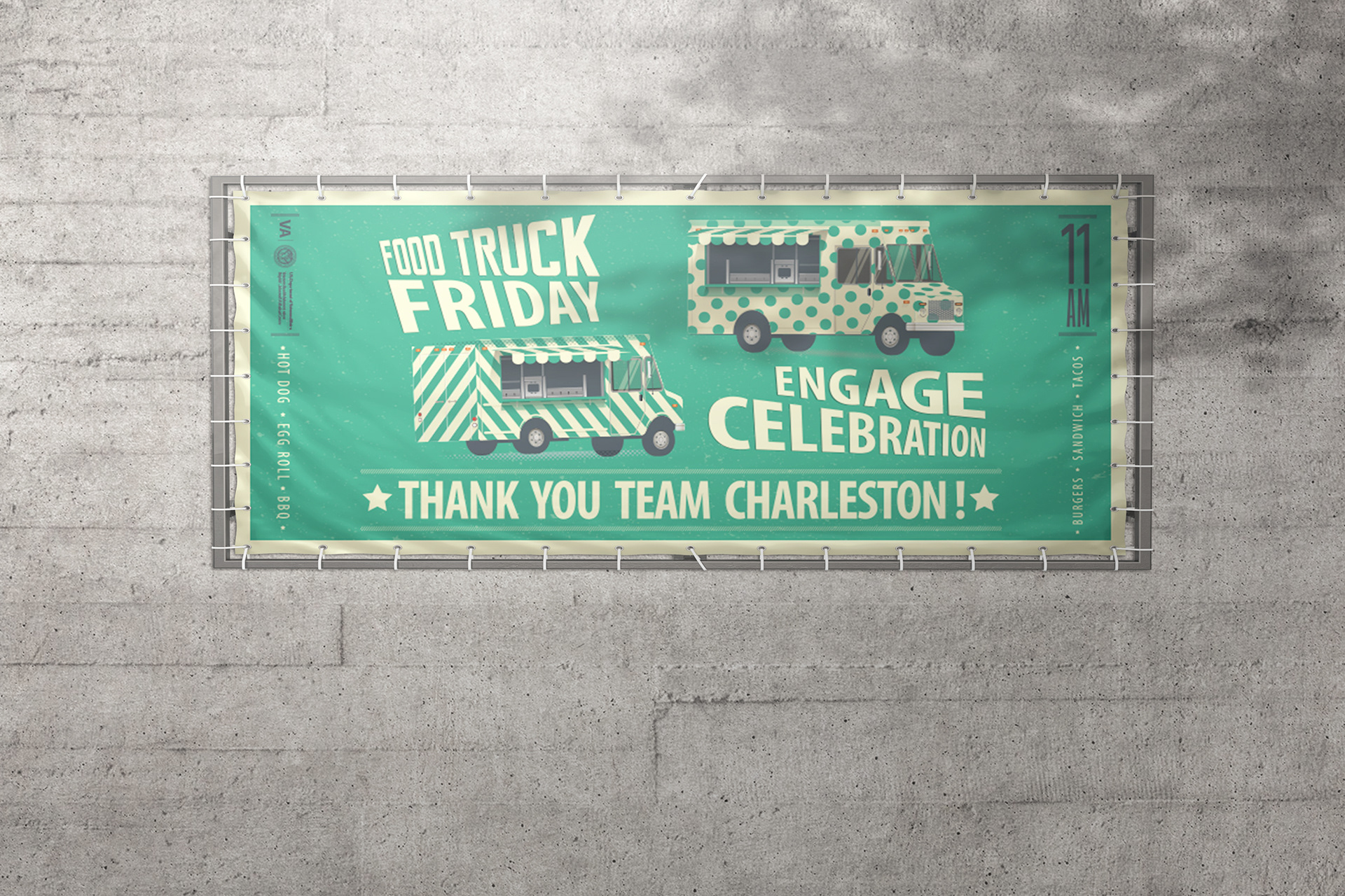 Food truck Friday banner mock-up image