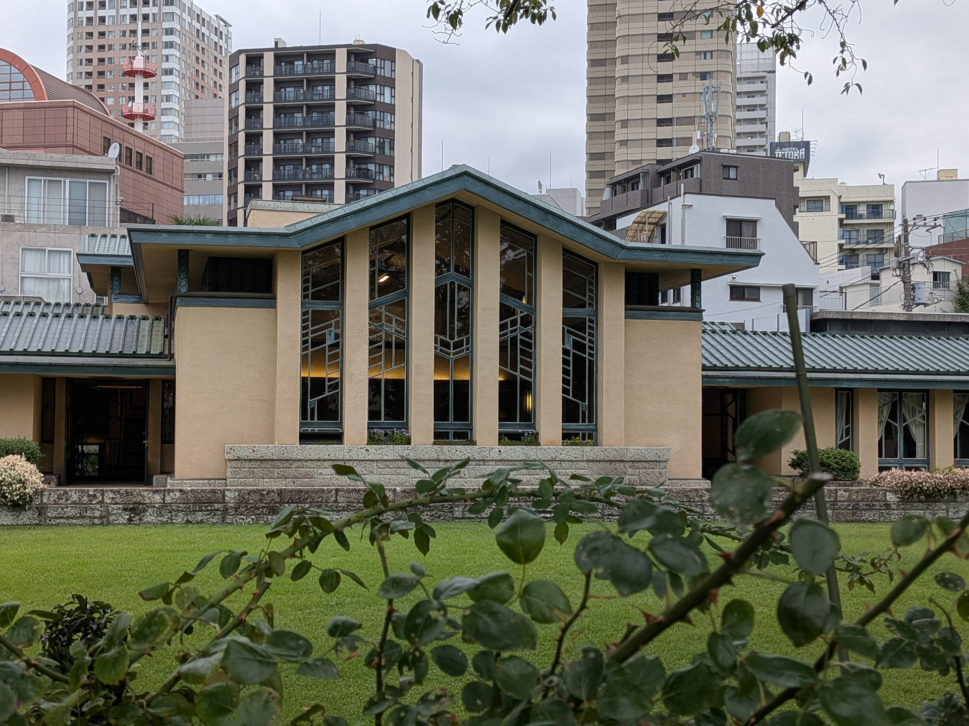 1-Frank Lloyd Wright bldg near Hotel.