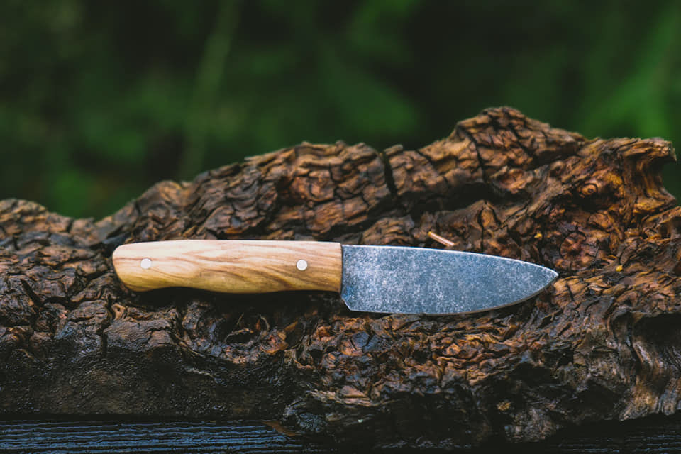 Small EDC with Olivewood