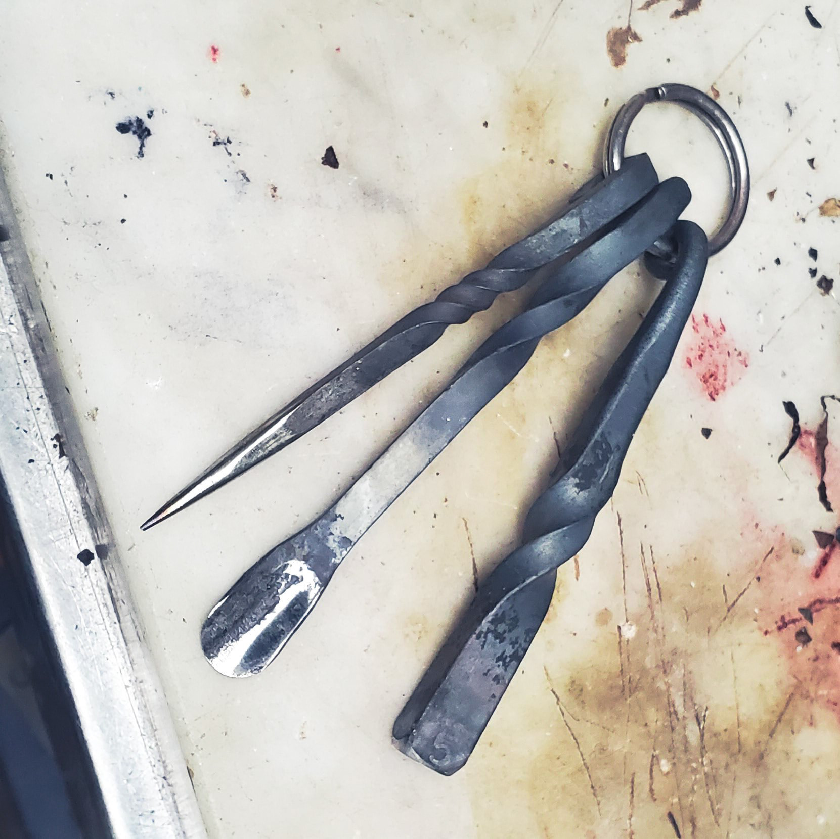 Key Ring style pipe tamper set