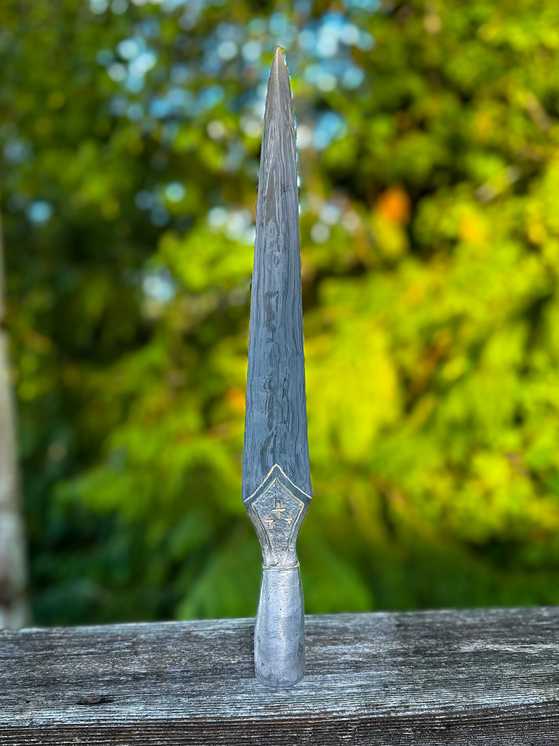 Holy Lance, wrought iron with silver plating and engraving