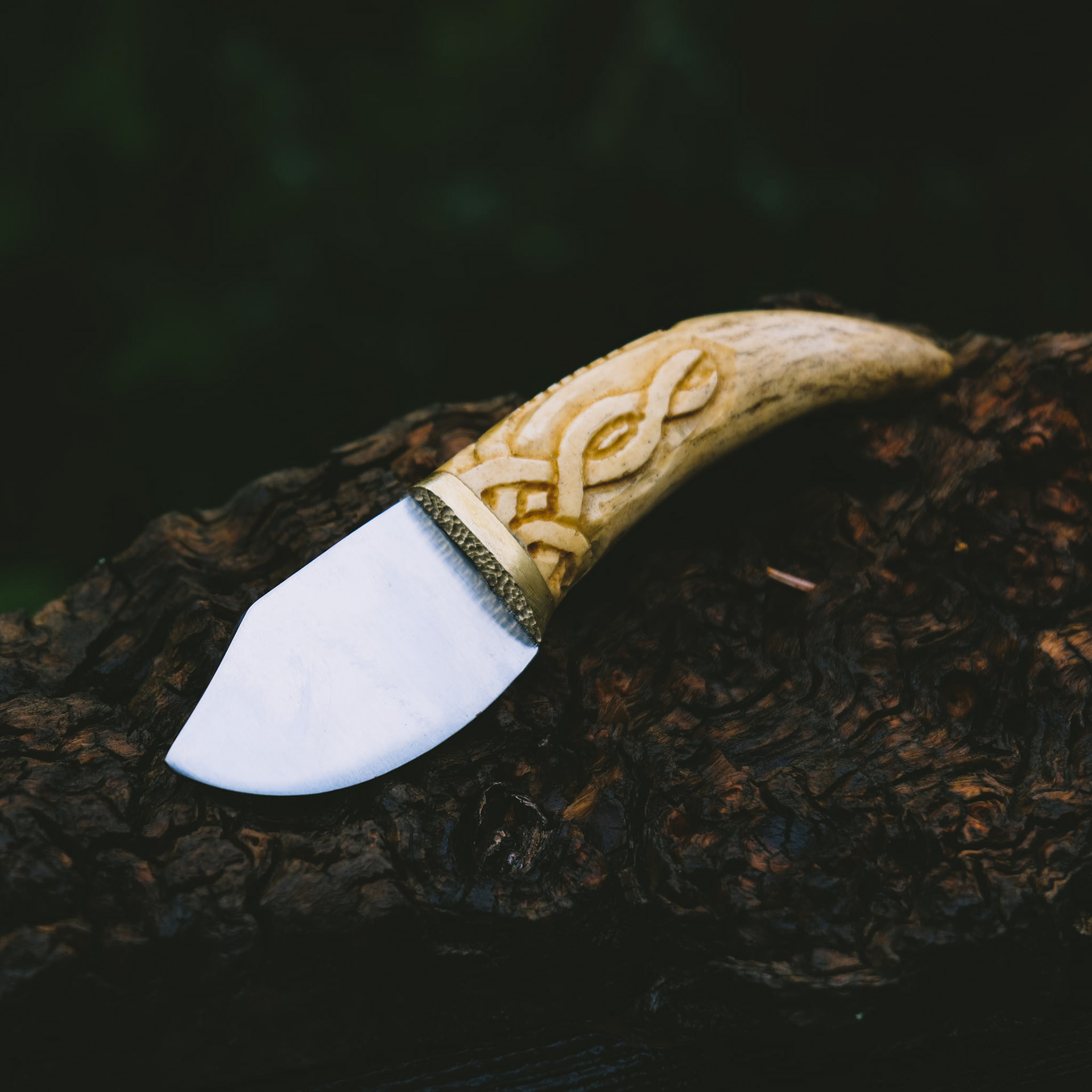 Small Skinner w/Moose Tine