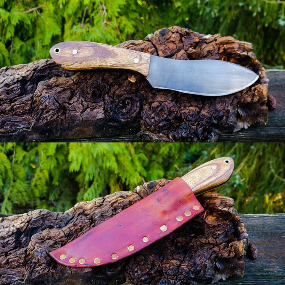 Nessmuk, 80crv2, zebra wood handle, brass pins