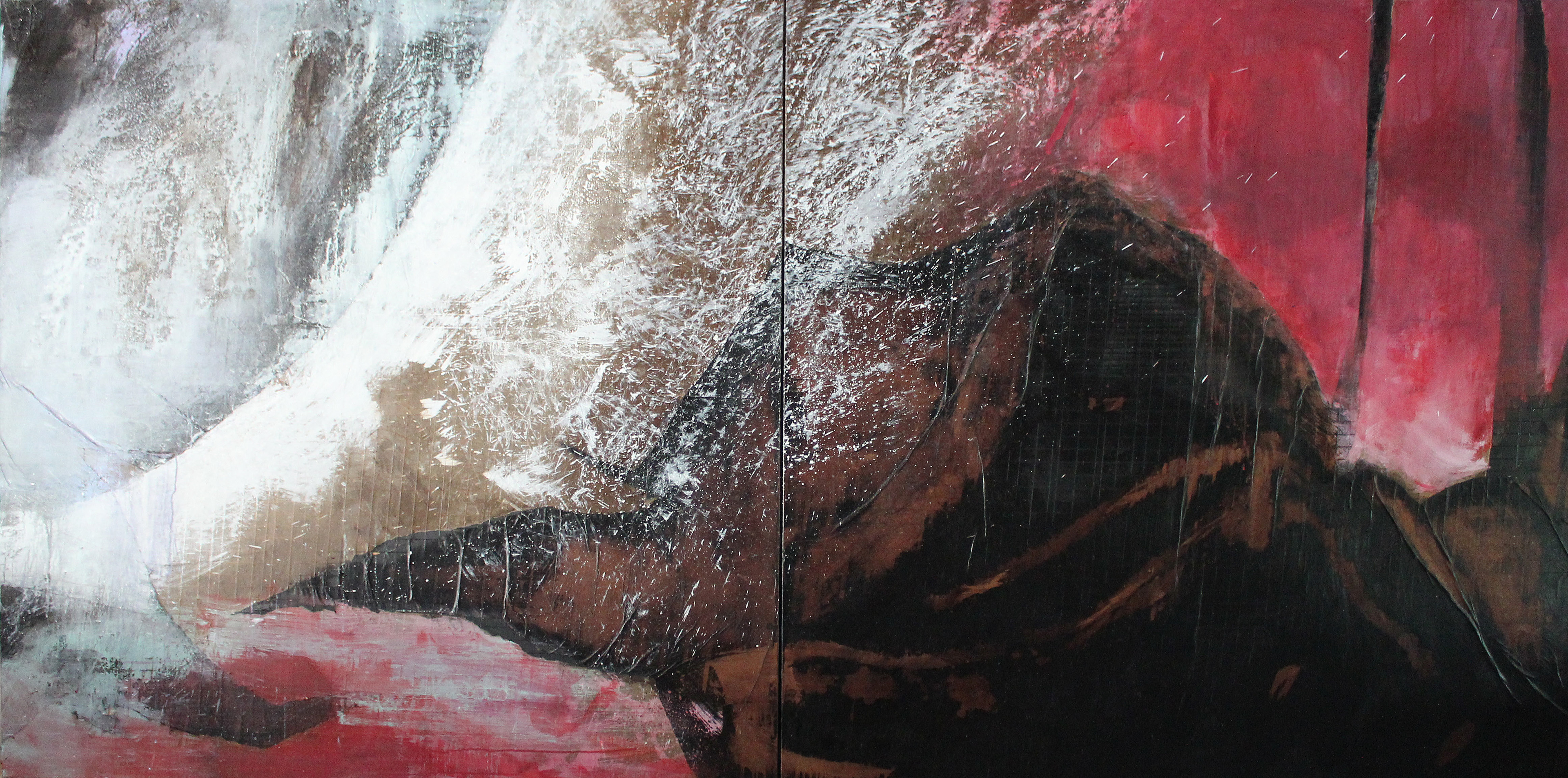 Hommage à Zao Wou Ki  150x300 59'x118' - diptyque