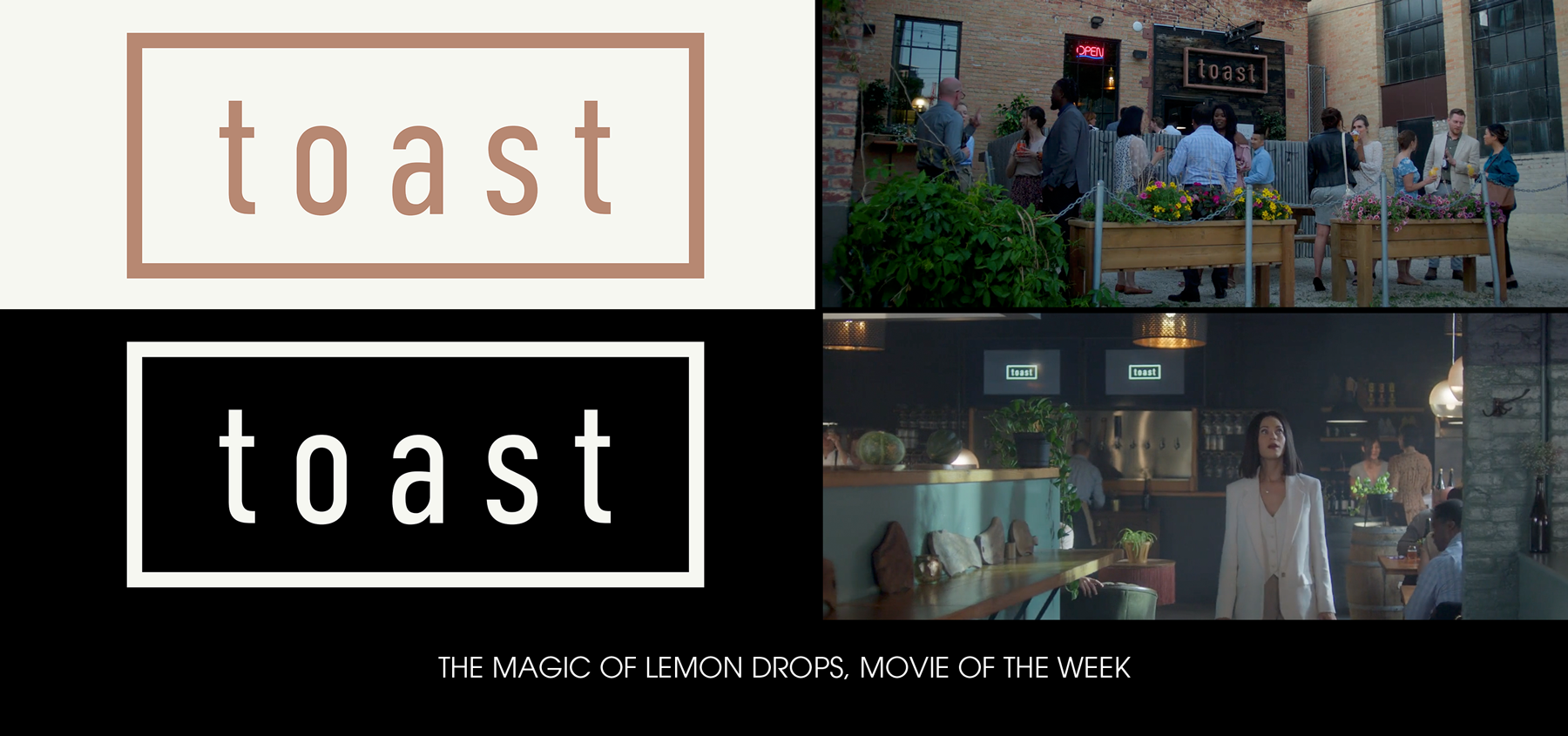 Branding for fictional restaurant for The Magic of Lemon Drops MOW