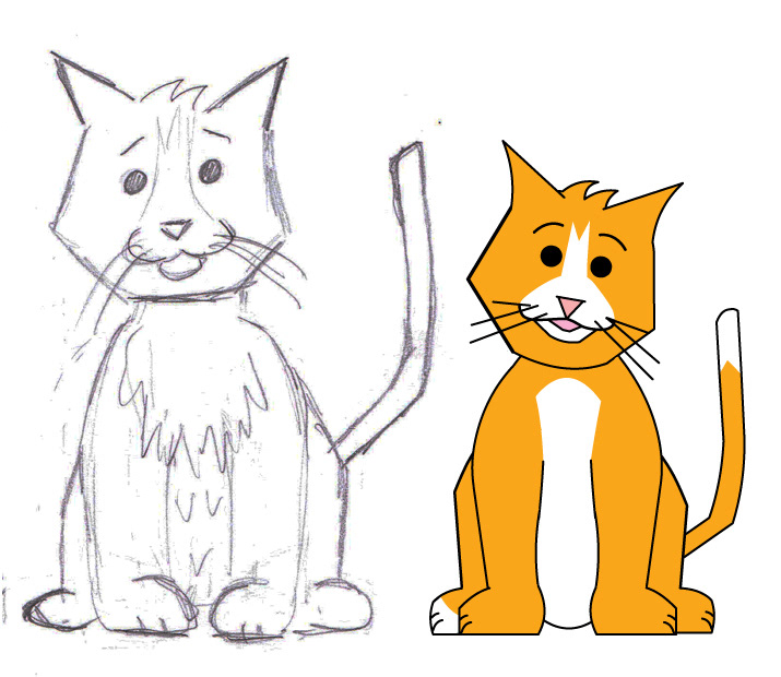 Character illustration, from sketch to digital rendering, as seen in the short animation here: https://vimeo.com/8358522