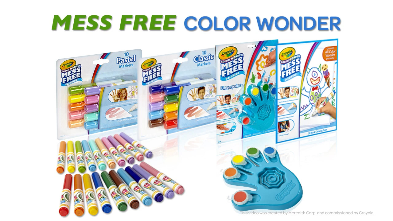Layout design for Crayola commercial