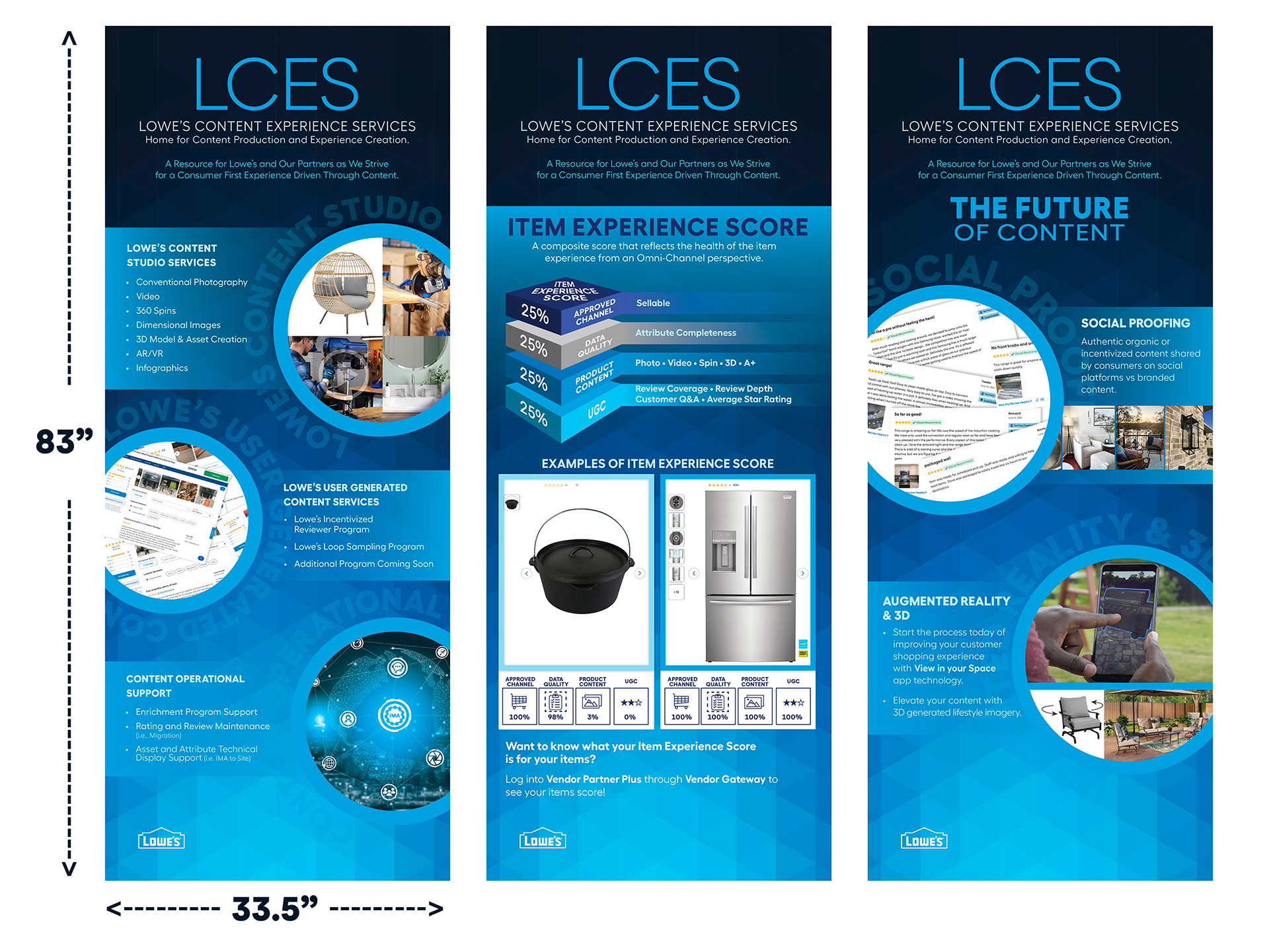 Large banners for a Lowe's trade show event