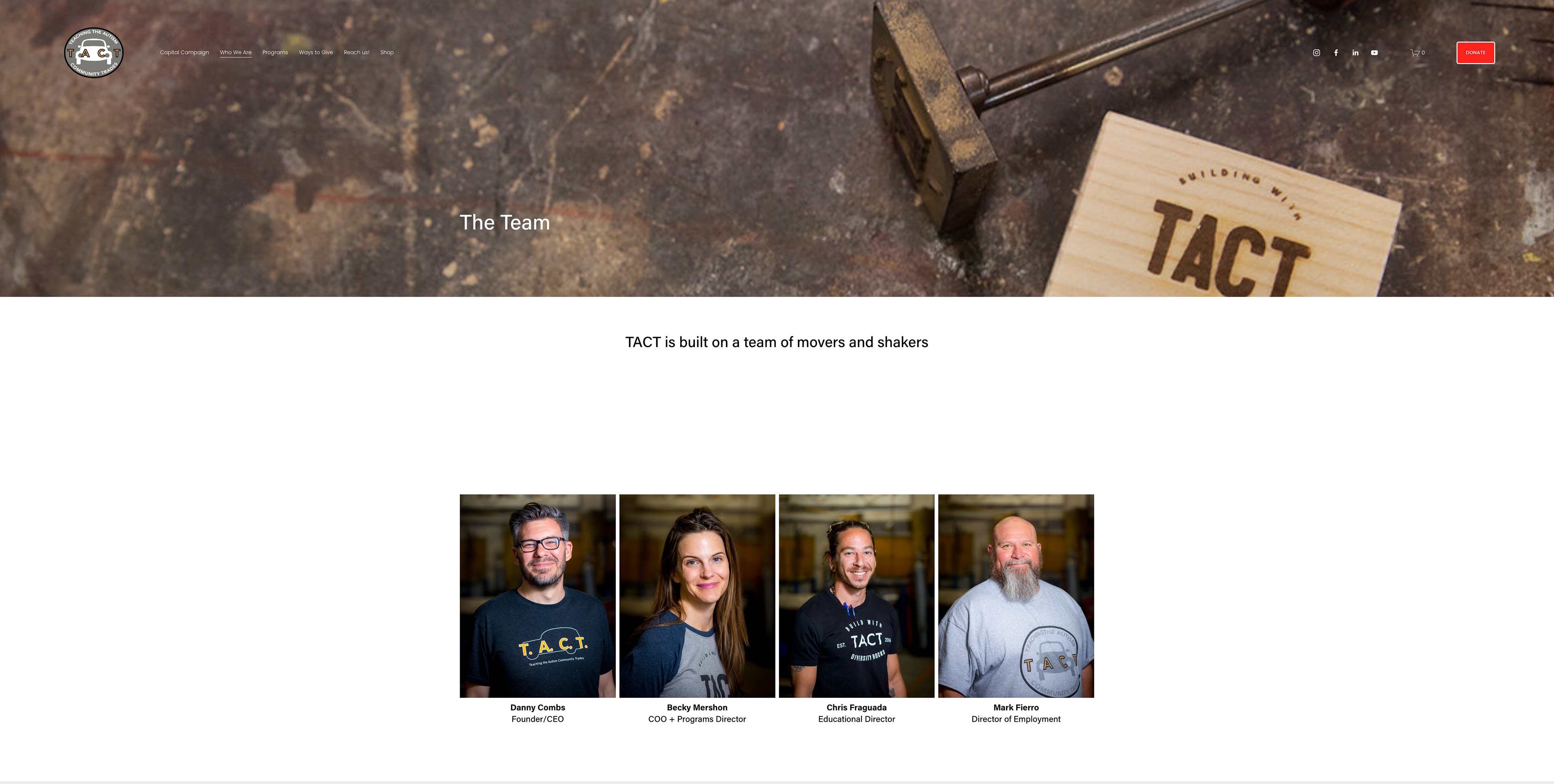 Team page pictures with hover bios - CSS and Chrome SqSp ID extension