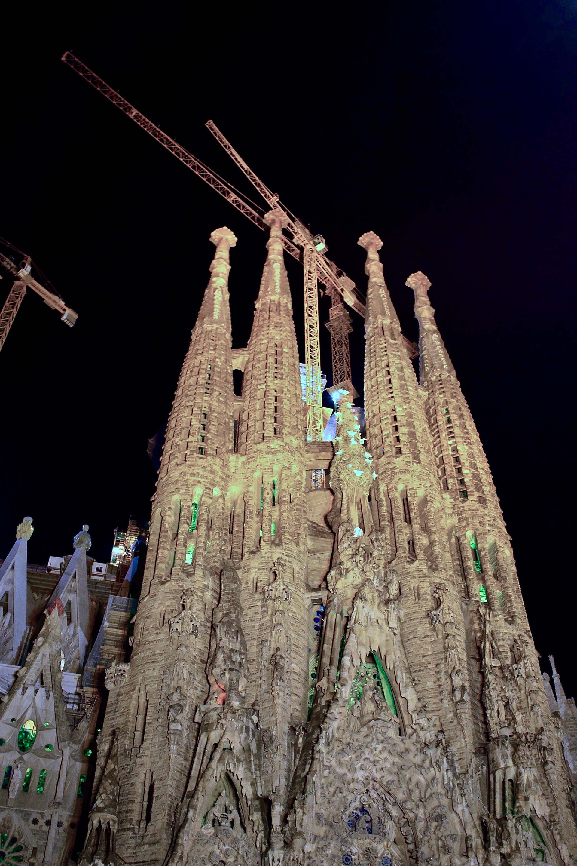 La Sagrada Familia at Night © 2022 Geoffrey Erdahl