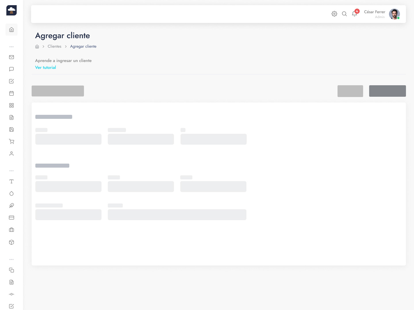 Skeleton screen: ayuda a reducir la ansiedad de espera al cargar la interfaz en caso de problemas de performance en el producto.