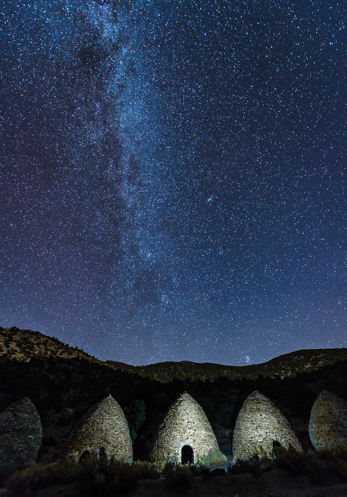 Charcoal Kilns at Night