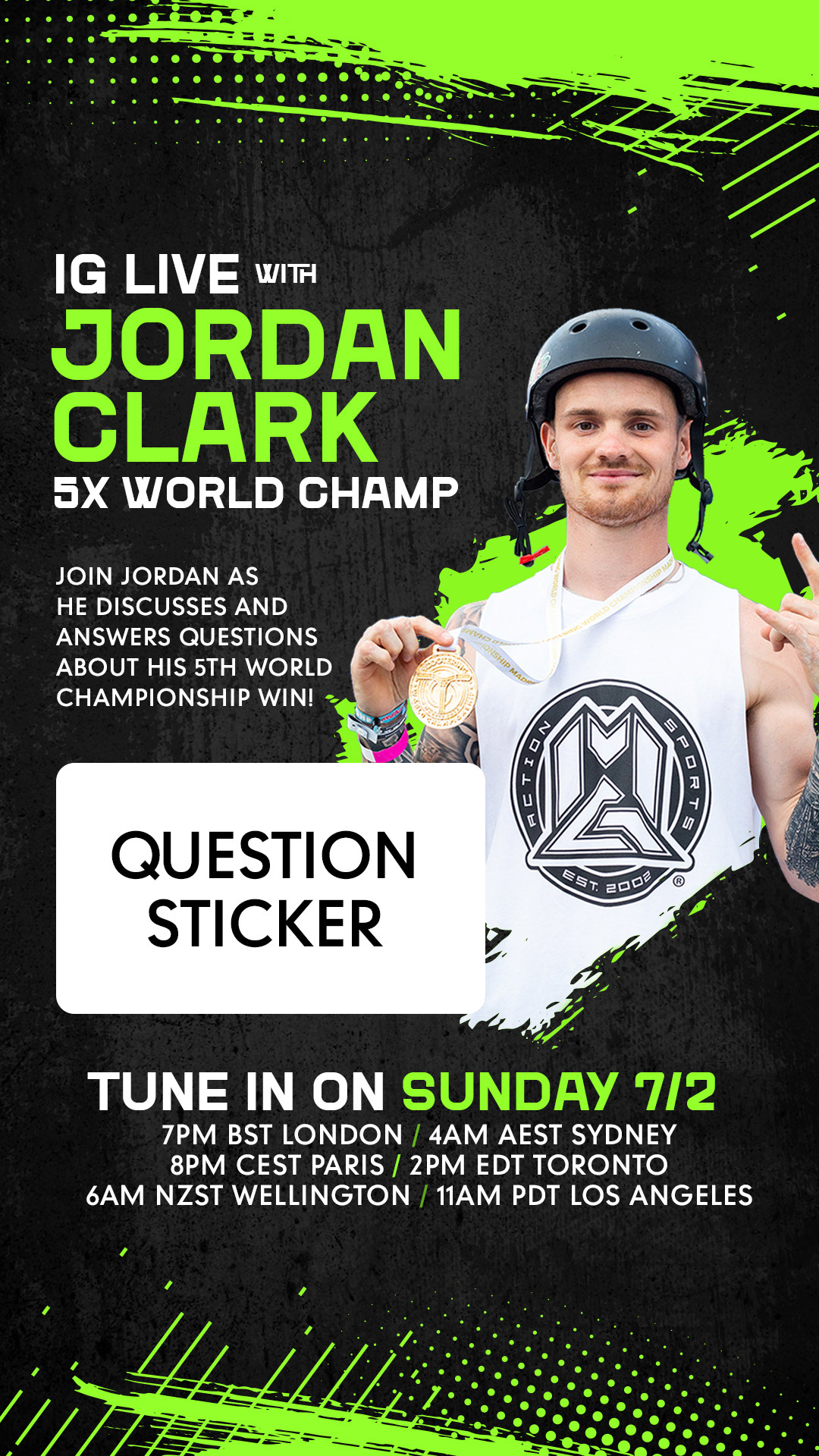 Question sticker refers to the feature on Instagram and is there to let the Social Media Manager know where to place the feature.