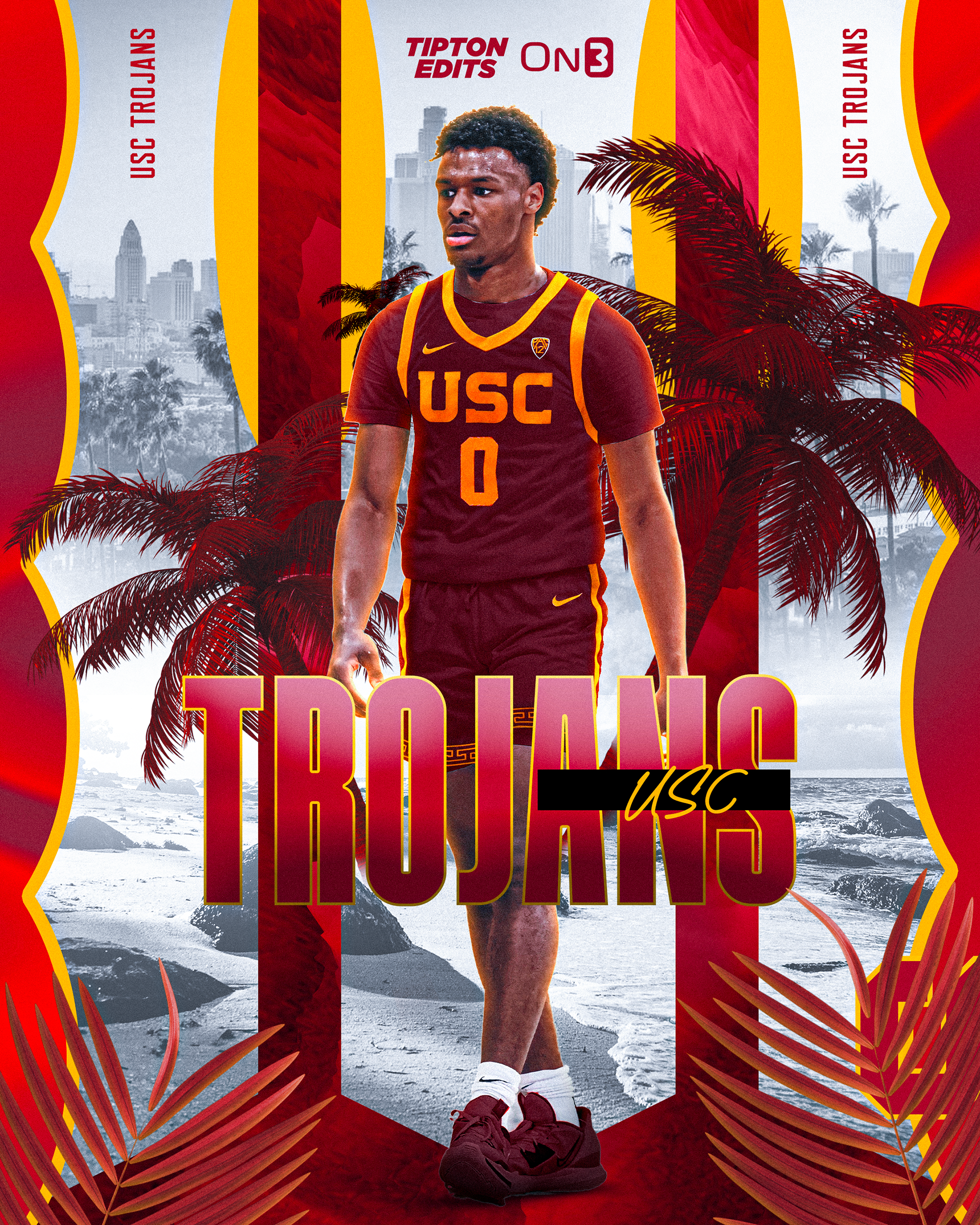 Bronny James - USC Commitment Graphic