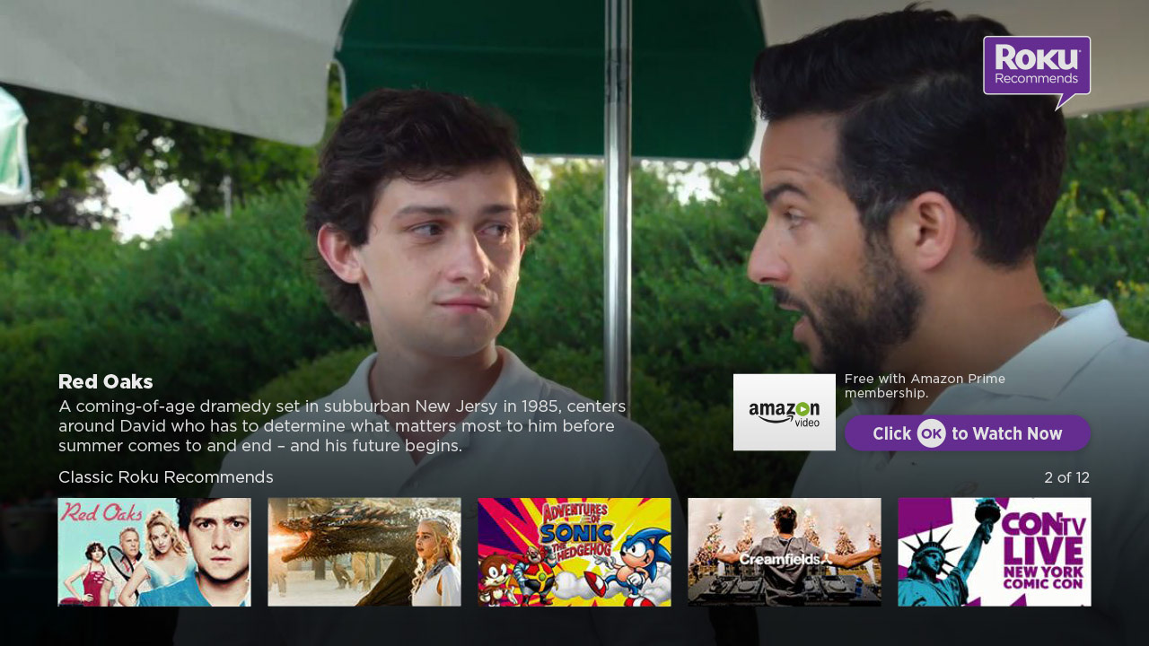 Roku Recommends App - View Player: UI Design