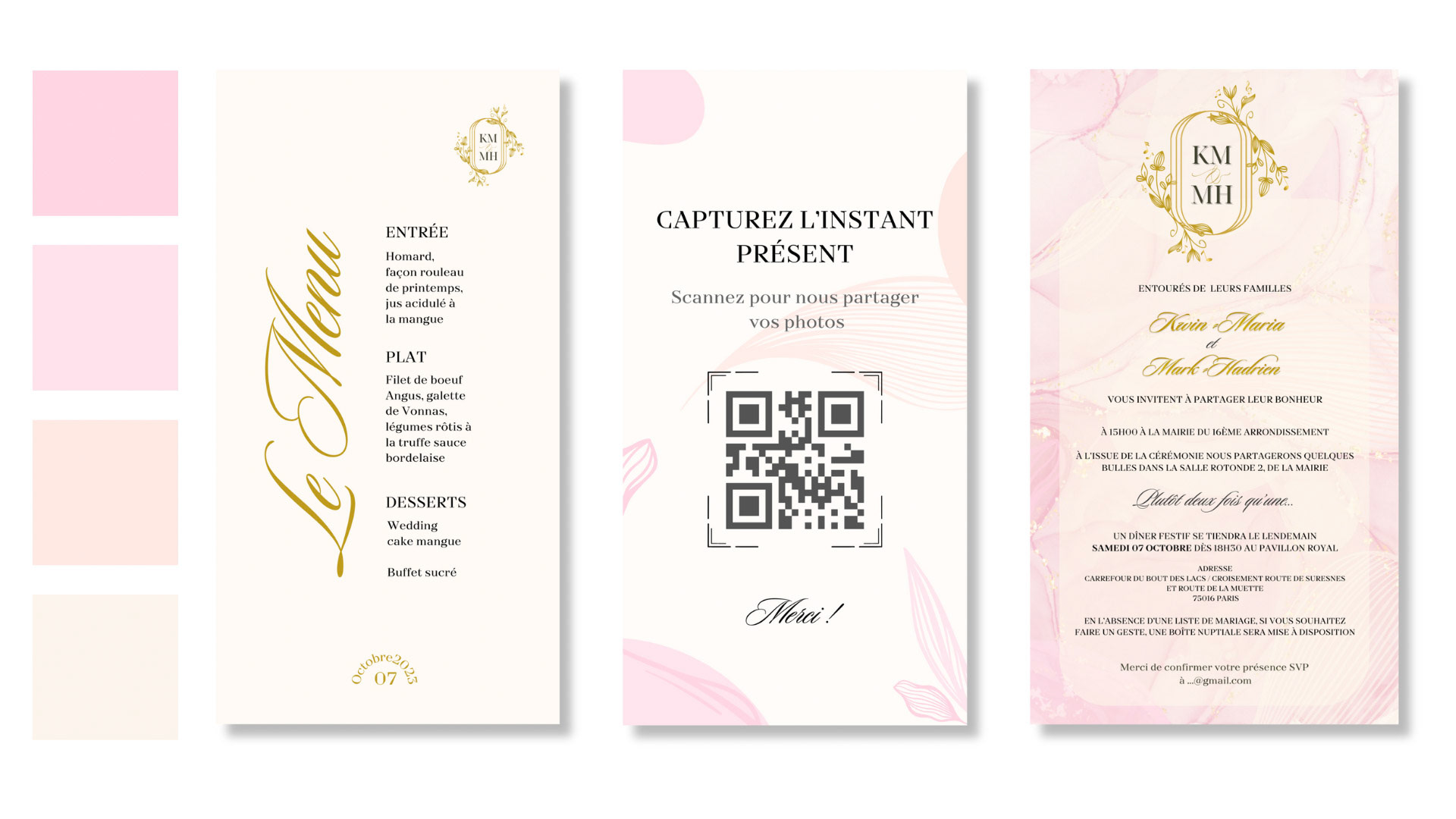 Faire-part et menu