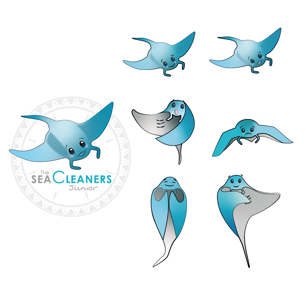Logo et création d'une mascotte à destination des enfants pour l'association The SeaCleaners