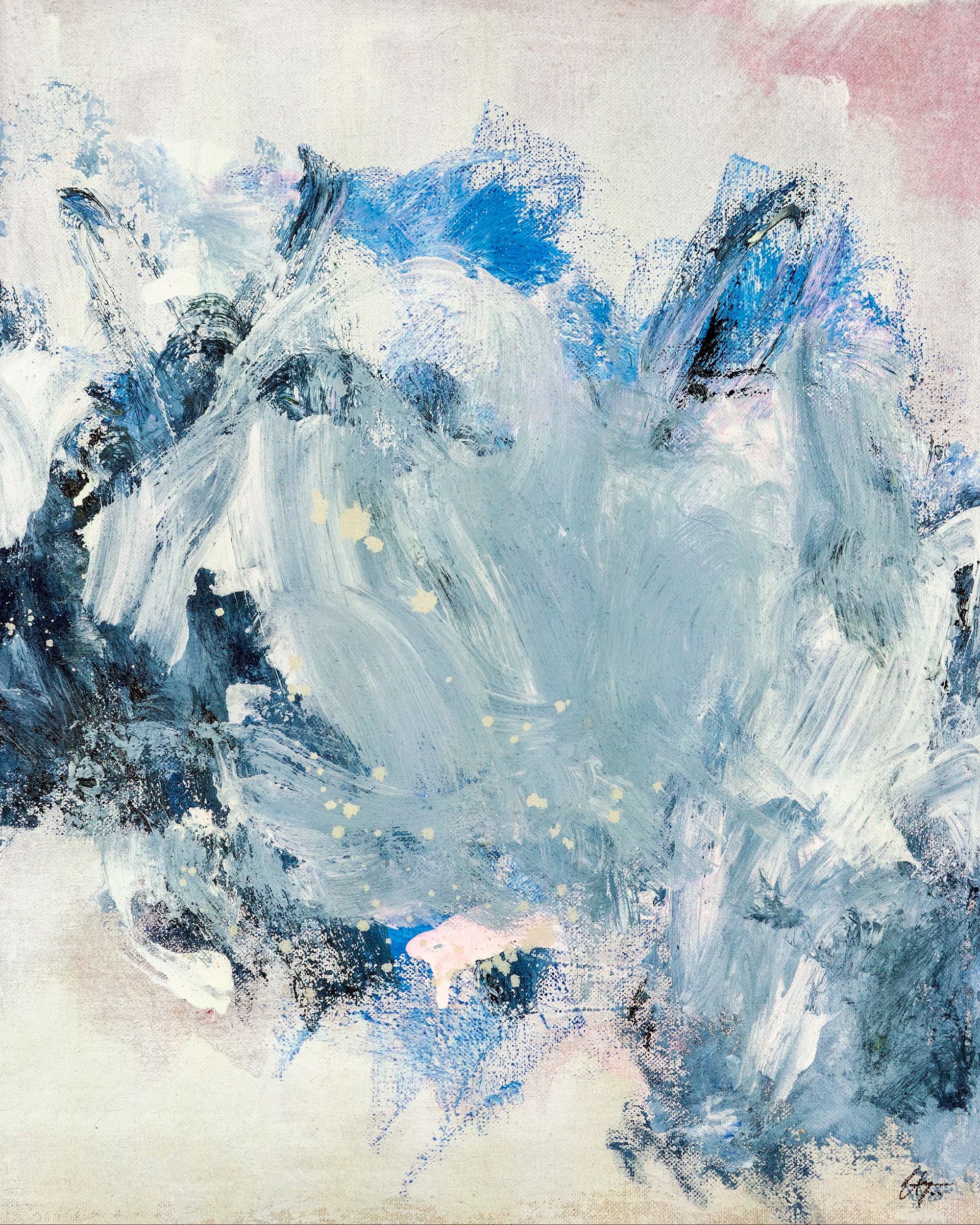 Arcangel | 2020 | 16 x 20 in. | Acrylic, oil, enamel, charcoal on canvas | Available