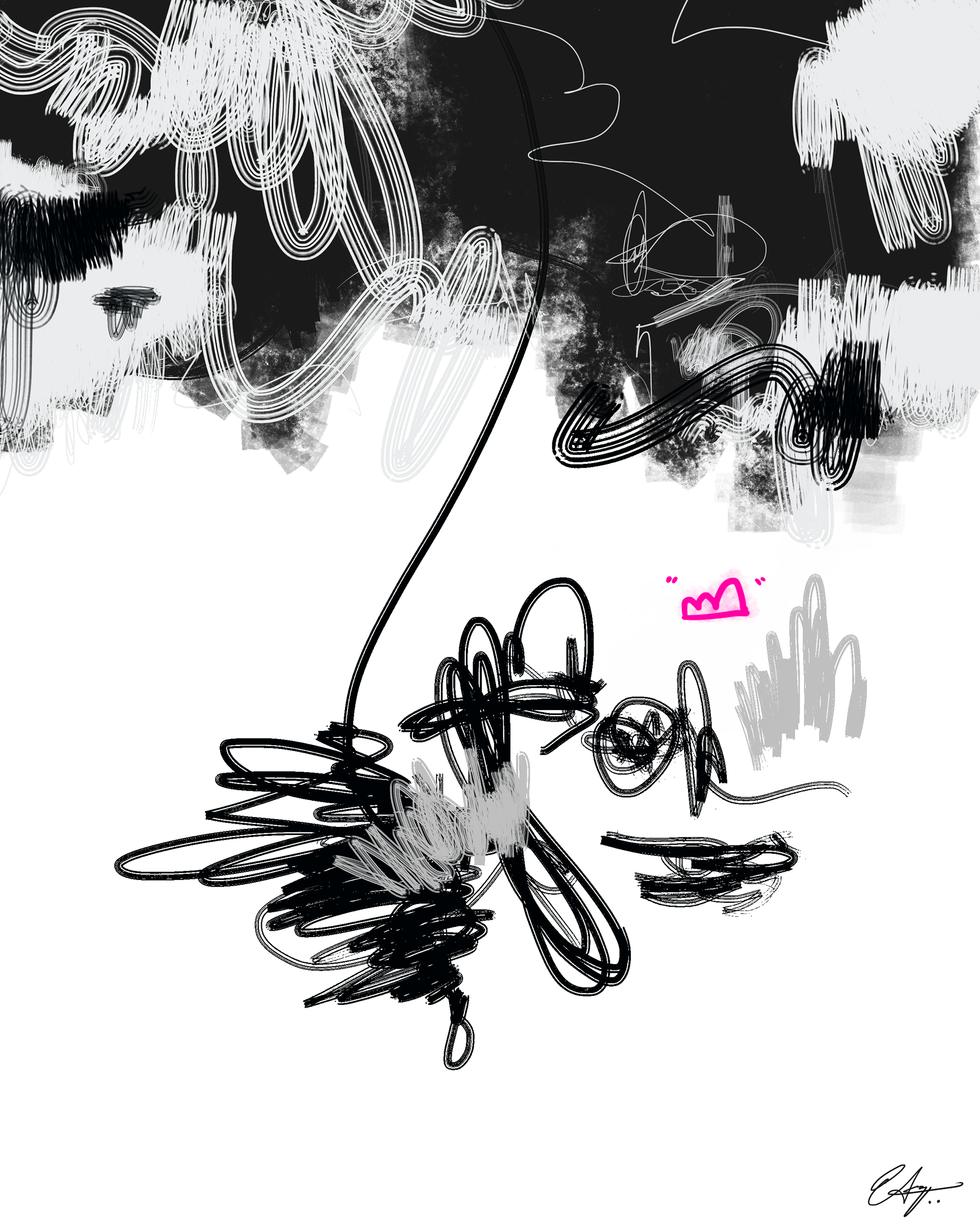 Tethered | 2022 | 2400 x 3000 px | Digital Mixed Media