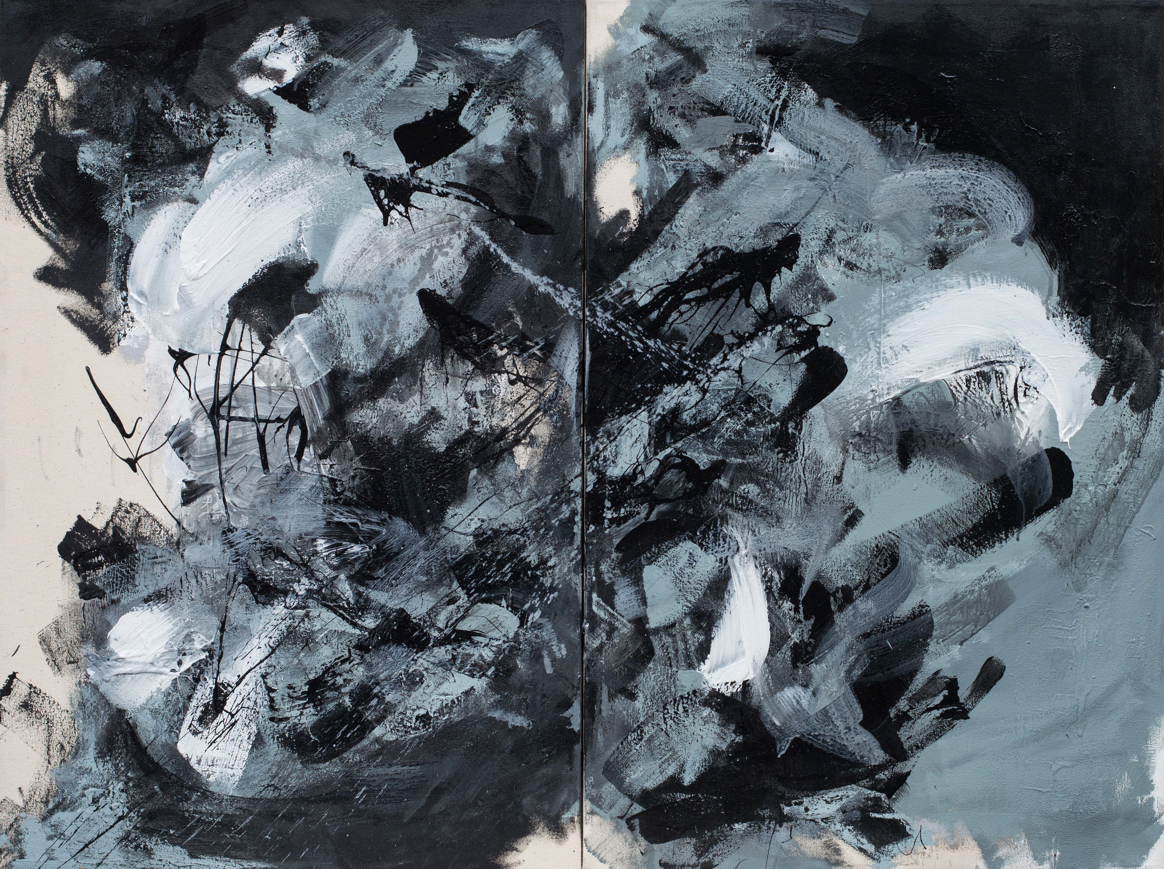 Ingreso | 2017 | 48 x 36 in. | Acrylic and enamel on canvas | Private Collection