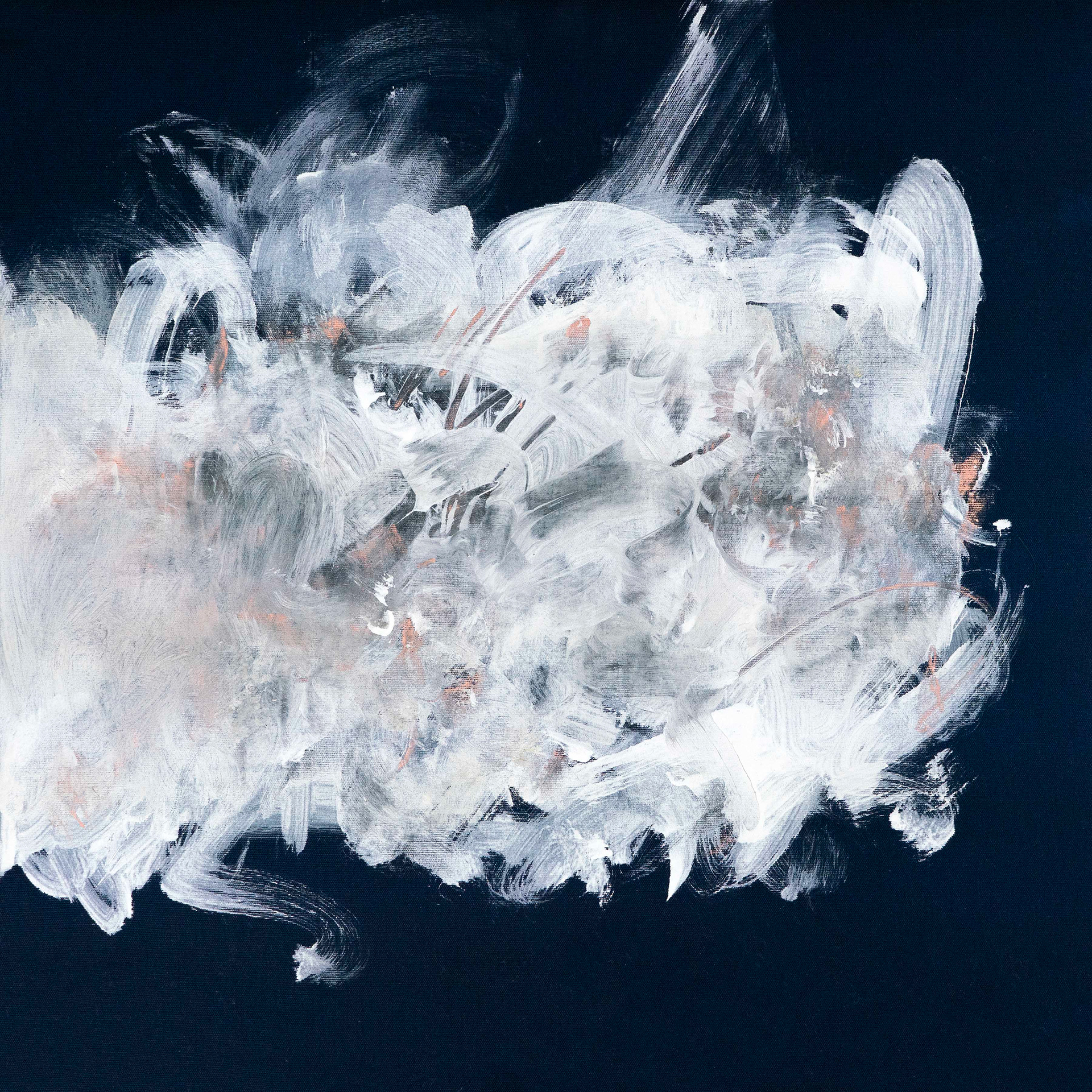 Laundry | 2020 | 24 x 24 in. | Acrylic and charcoal on unprimed canvas | Available