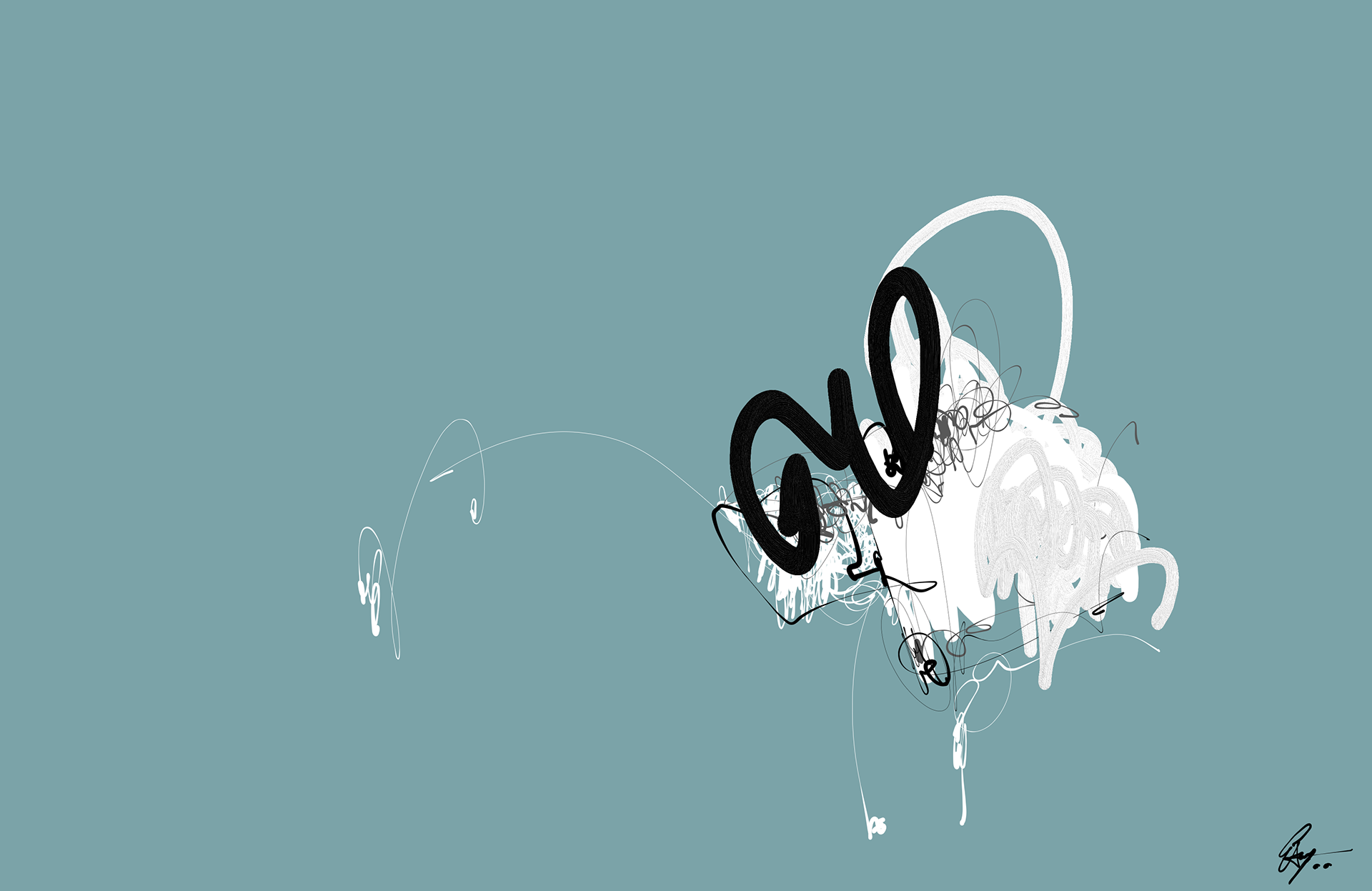 Aqua | 2019 | 19 x 13 in. | Digital artwork | Prints available