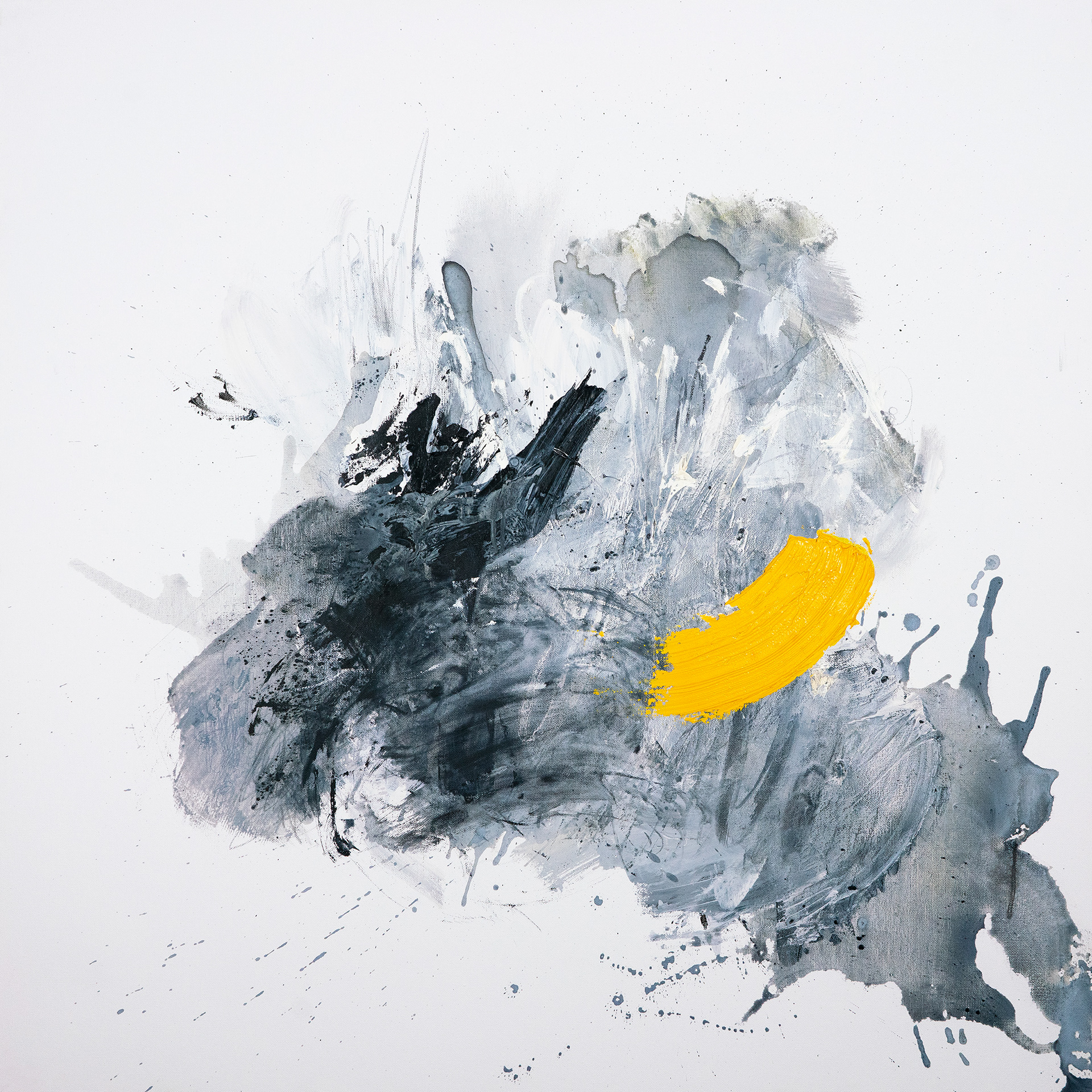 Ascension | 2018 | 36 x 36 in. | Acrylic, enamel, oil, ink and pencil on canvas | Private Collection