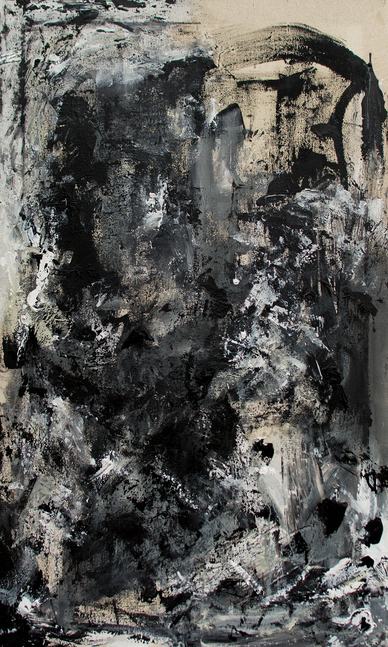 Releaser | 2017 | 24 x 40 in. | Acrylic and enamel on muslin | Available