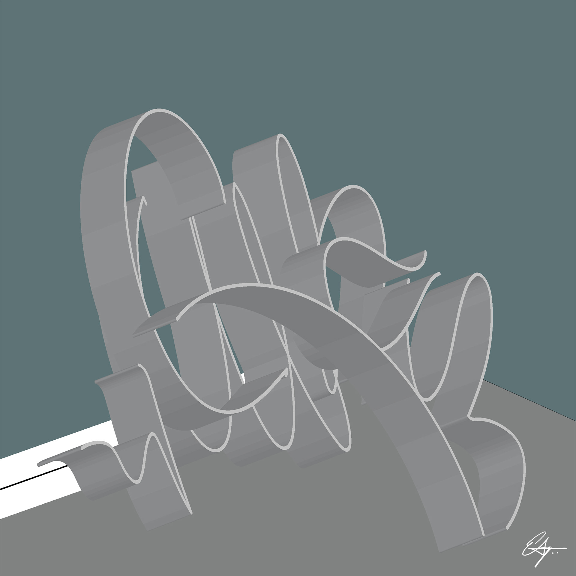 Upper Room Study No. 4 | 2021 | 8 x 8 in. | Digital mixed media