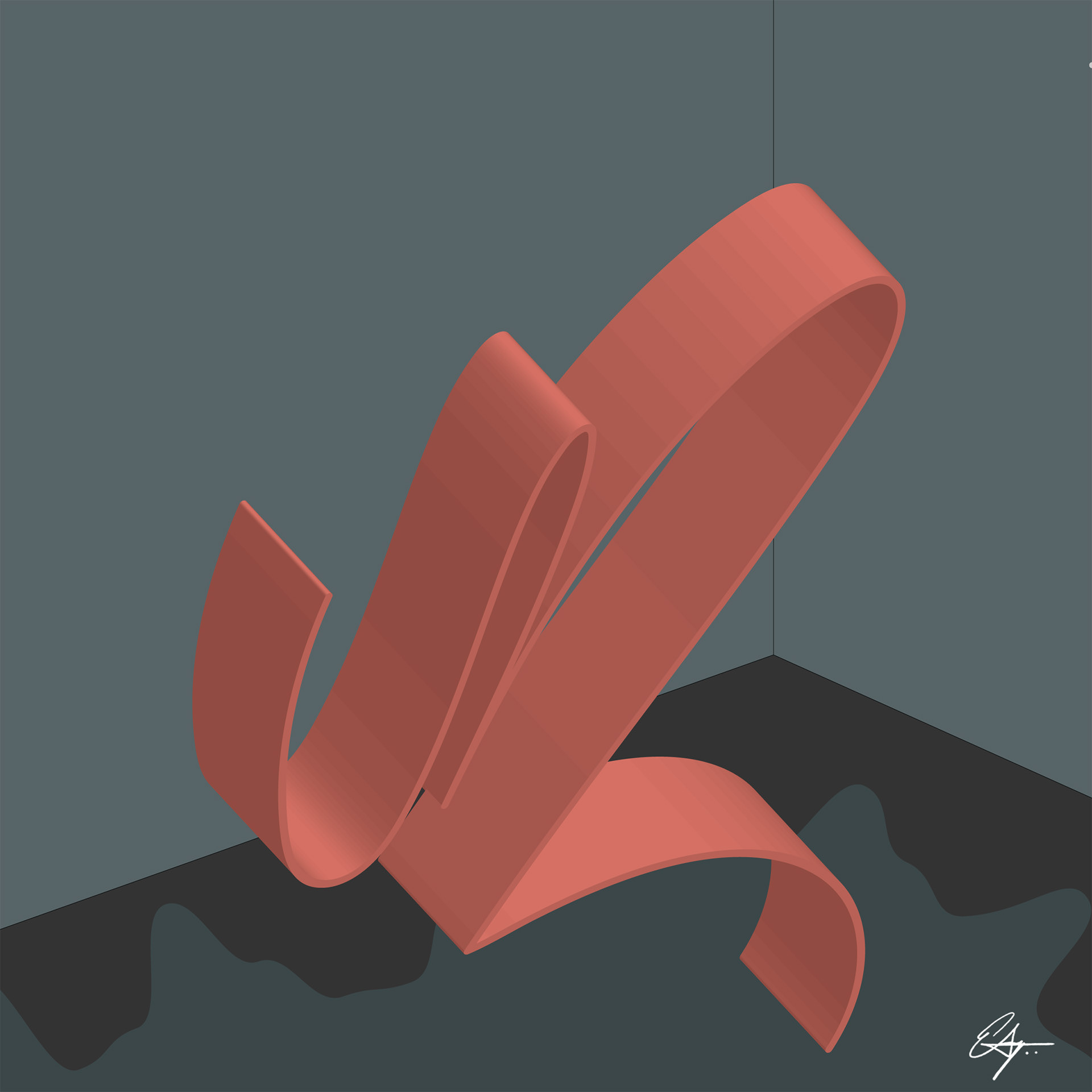 Upper Room Study No. 1 | 2021 | 8 x 8 in. | Digital mixed media
