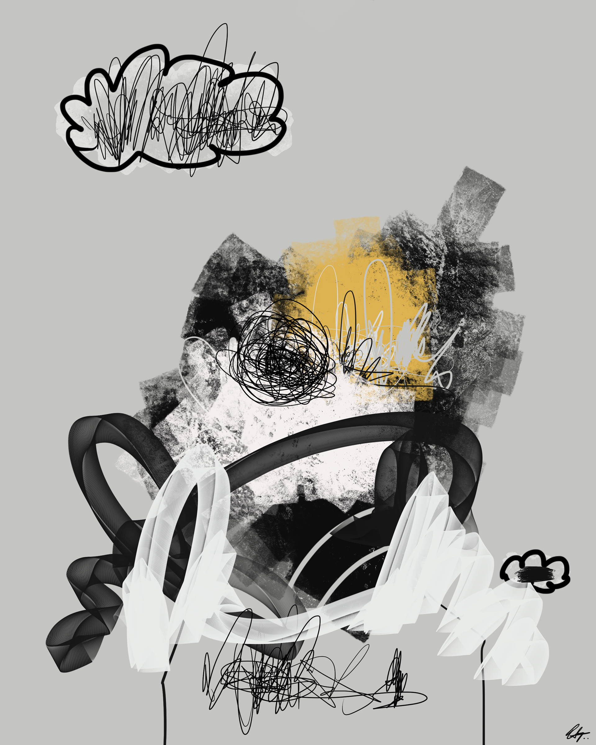 Grief | 2022 | 2400 x 3000 px | Digital Mixed Media