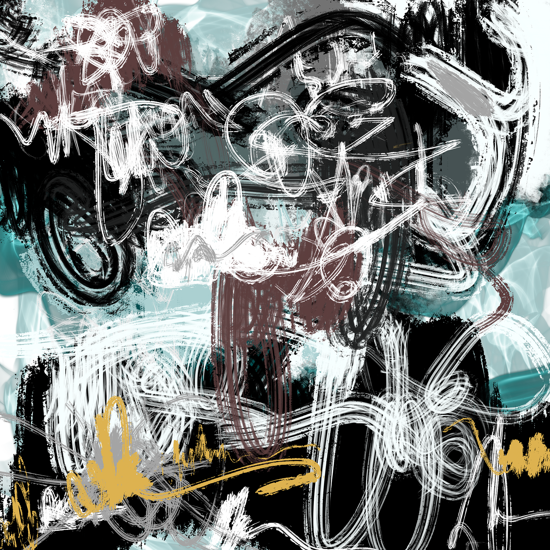 Overworked | 2022 | 2400 x 2400 px | Digital Mixed Media