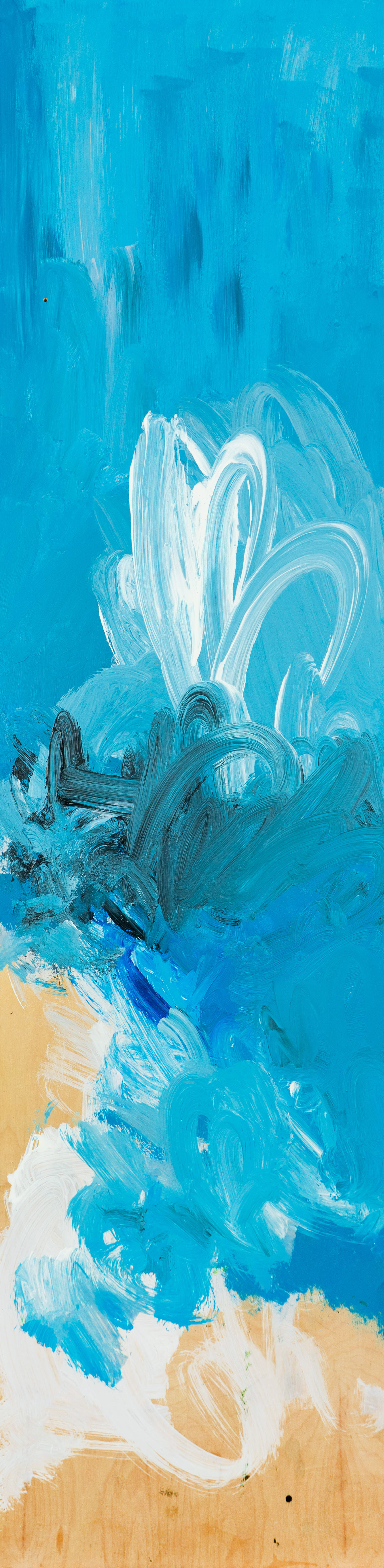 Aquafina | 2020 | 13 x 52 in. | Acrylic and gesso on plywood | Available