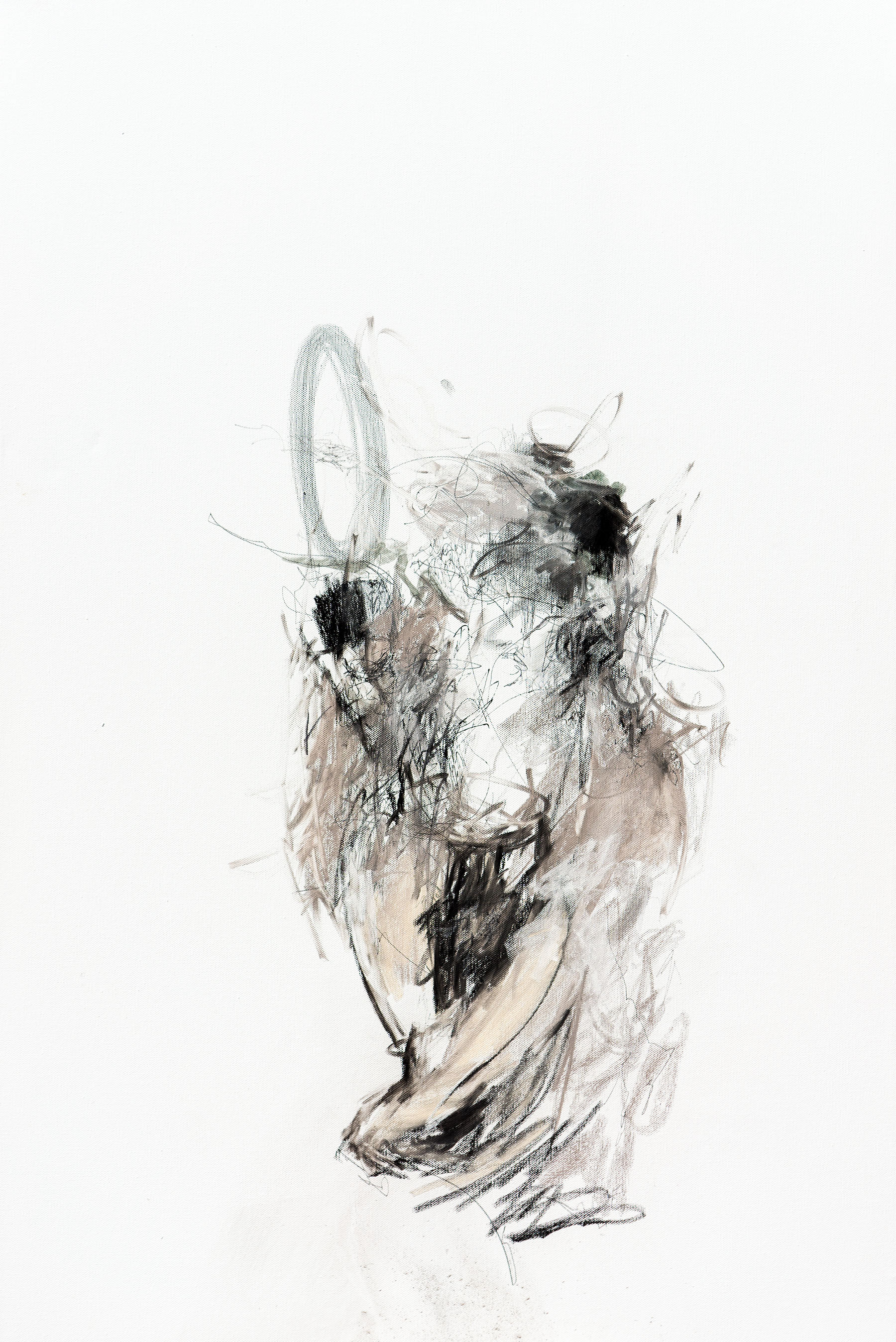 Mirror | 2018 | 24 x 36 in. | Ink and pastel on canvas | Available