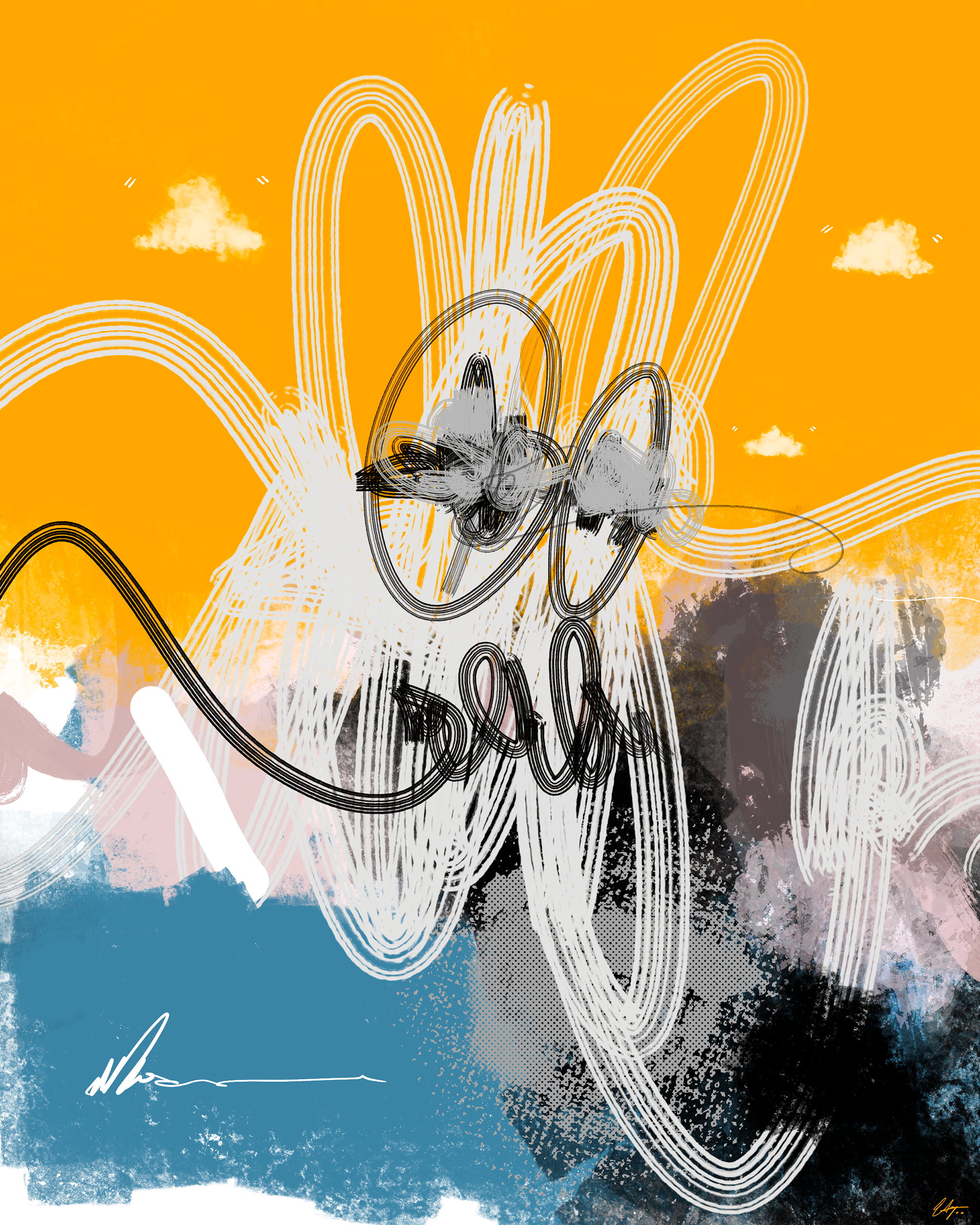 Train Of Thought | 2022 | 2400 x 3000 px | Digital Mixed Media