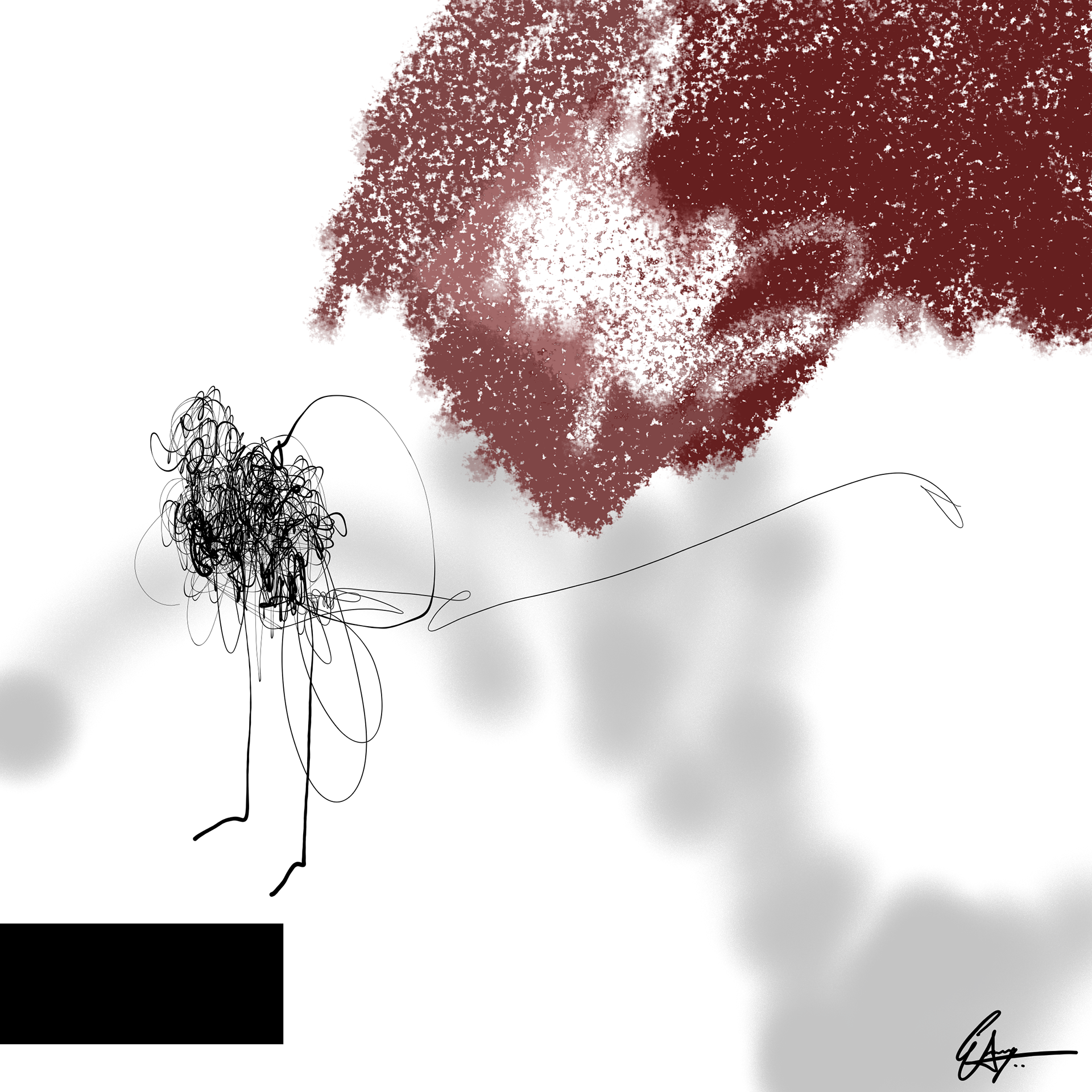 Burden | 2019 | 12 x 12 in. | Digital artwork | Prints available