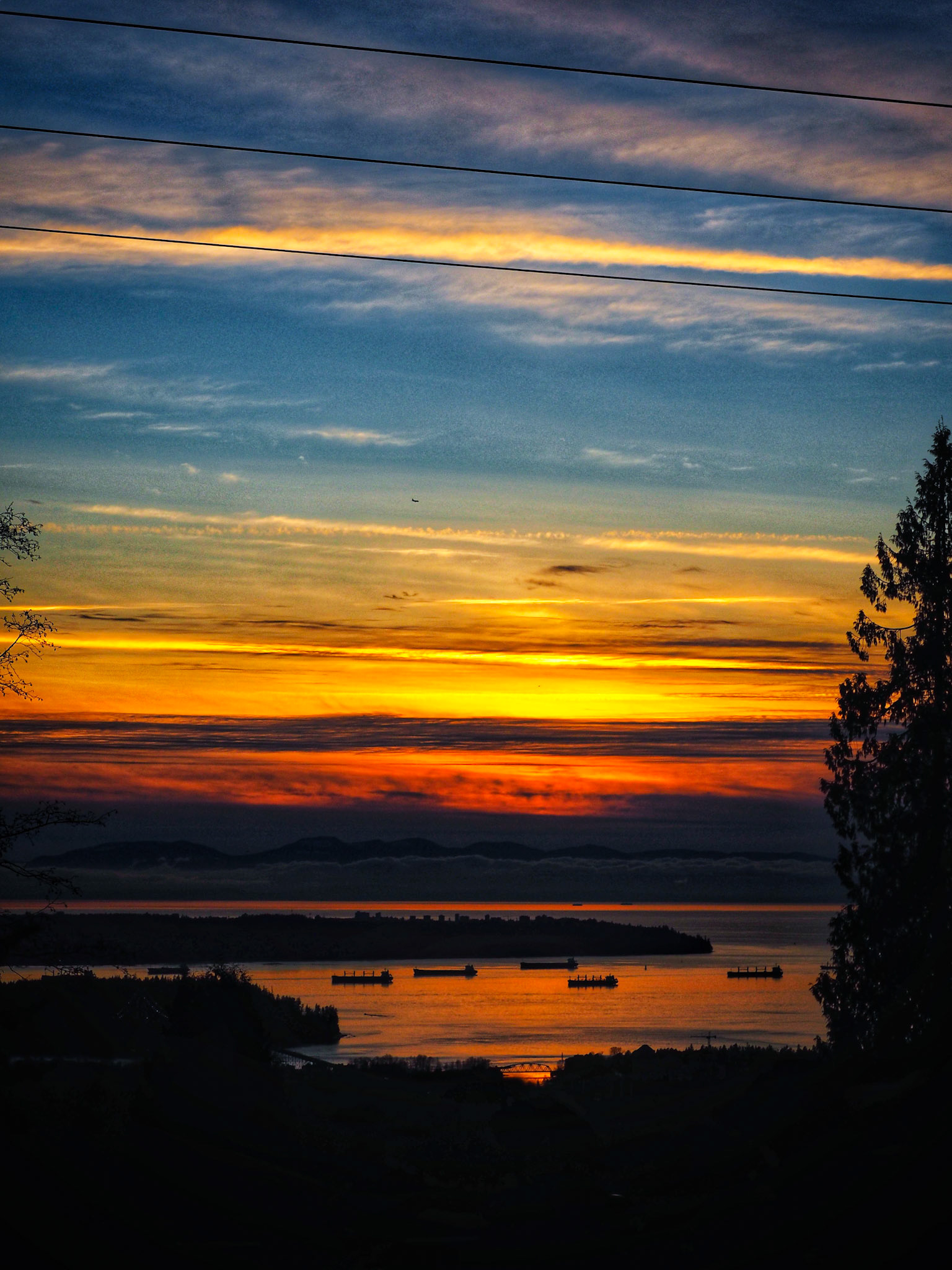 Sunset over Vancouver Bay