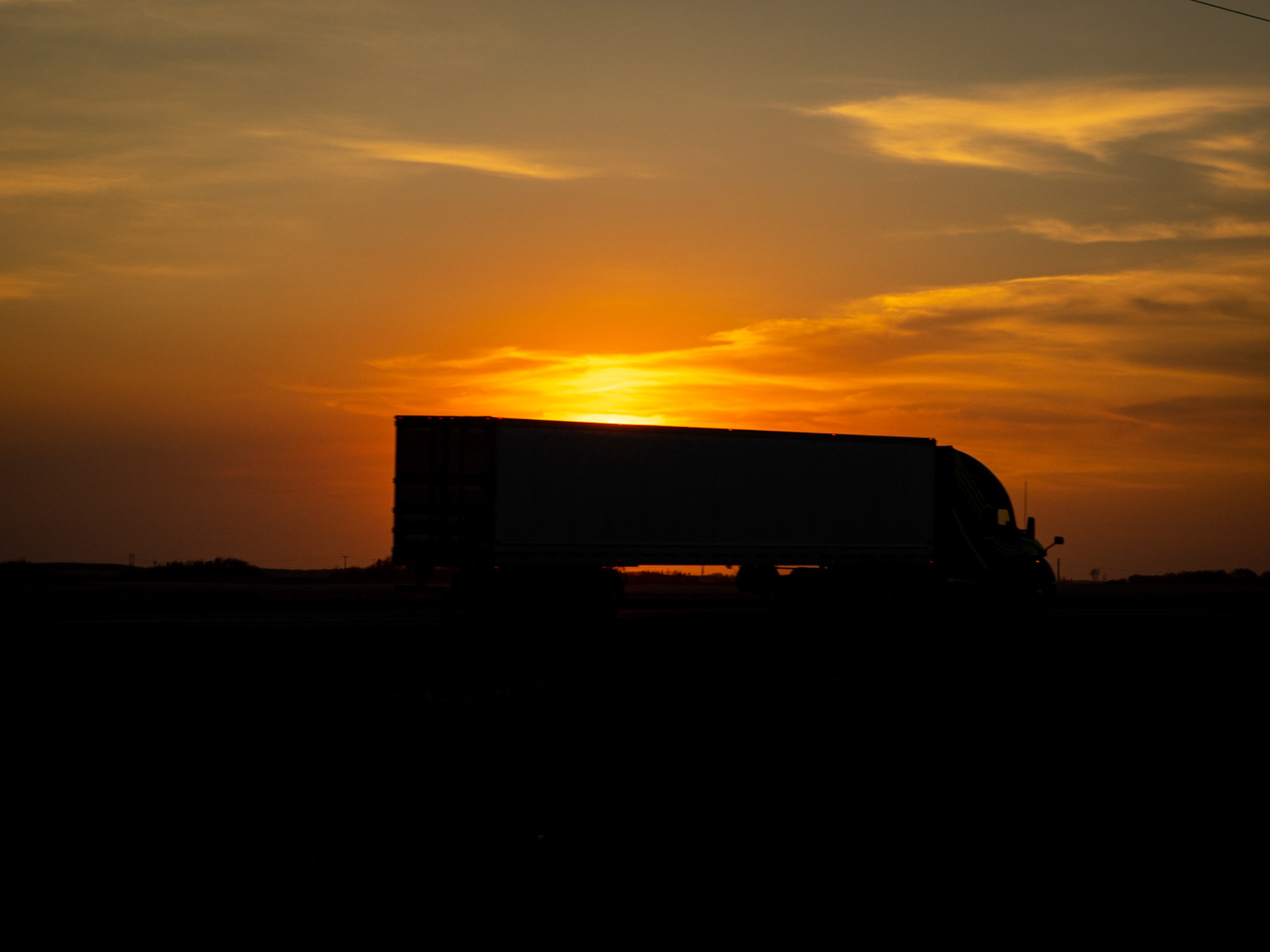 Too many trucks in Saskatchewan...