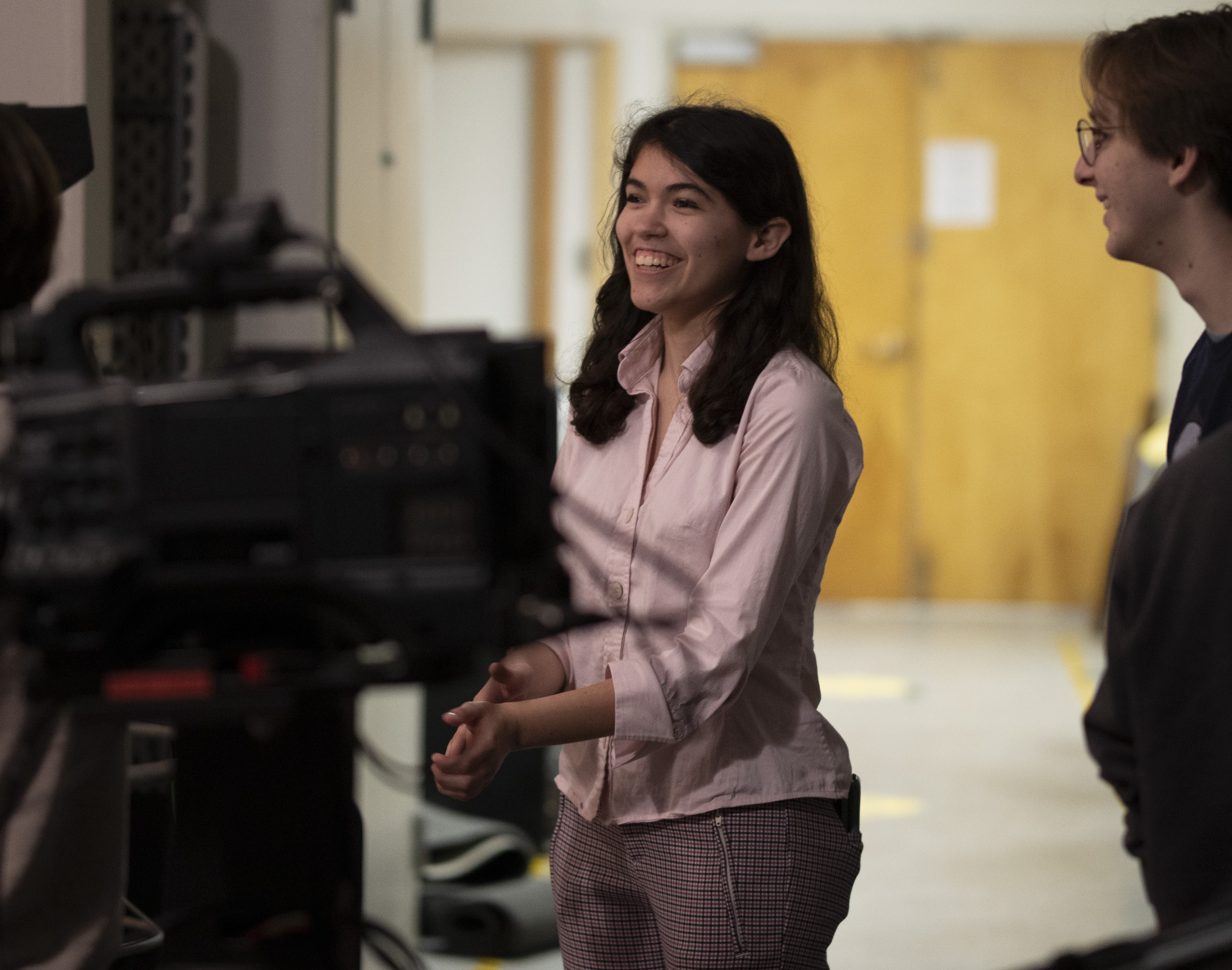 This is me loving life on the set of Bay State, BUTV's longest running show!