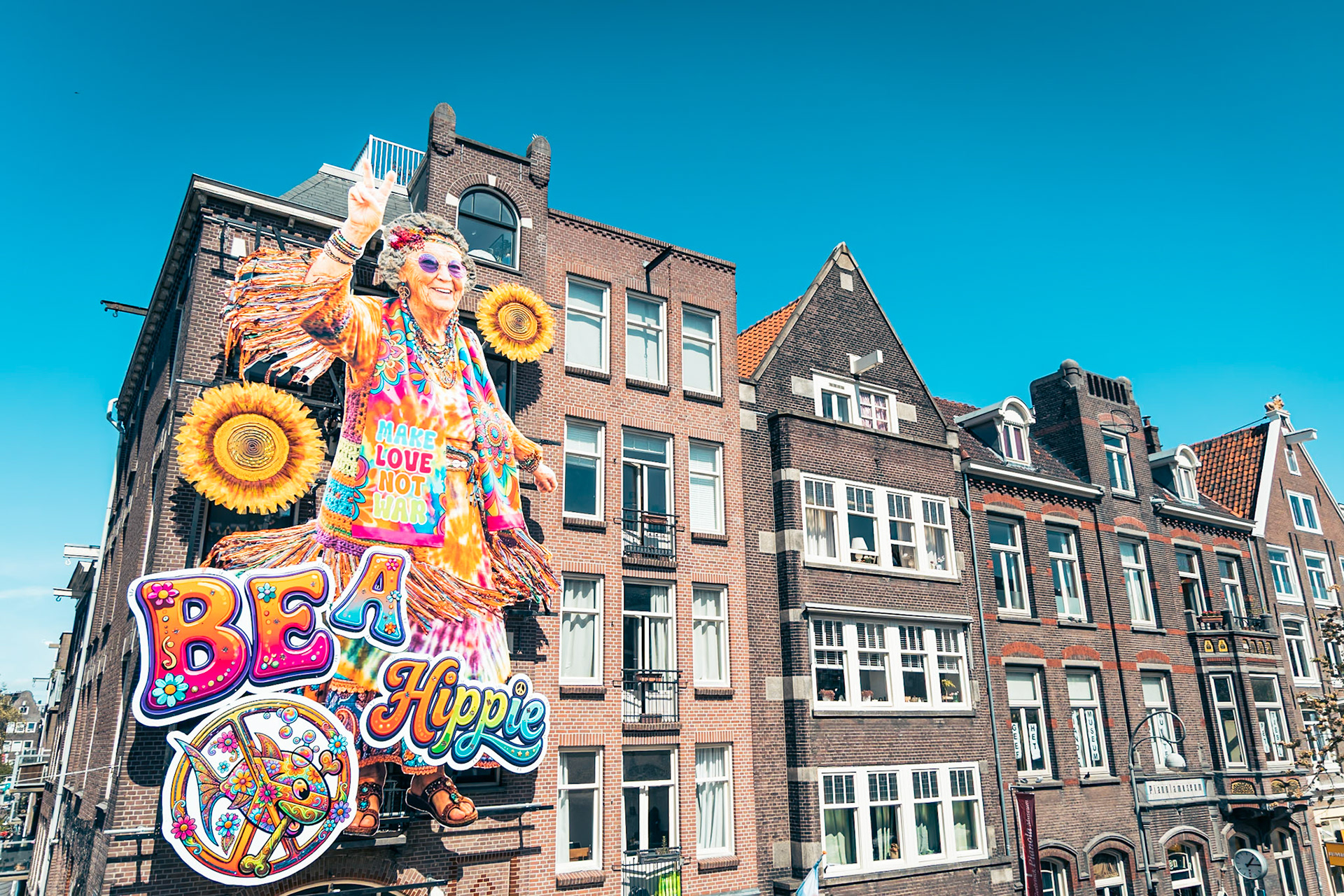 Gevelonthulling Café de Blaffende Vis Koningsnacht Amsterdam 2026 — fotografie Hugo Smeenk