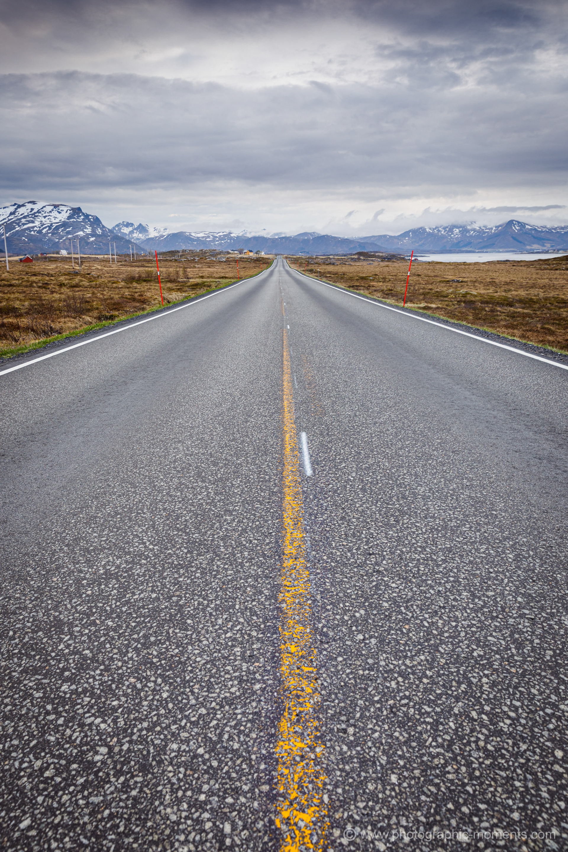 E10 bei Gimsøysand, Lofoten/ Norwegen