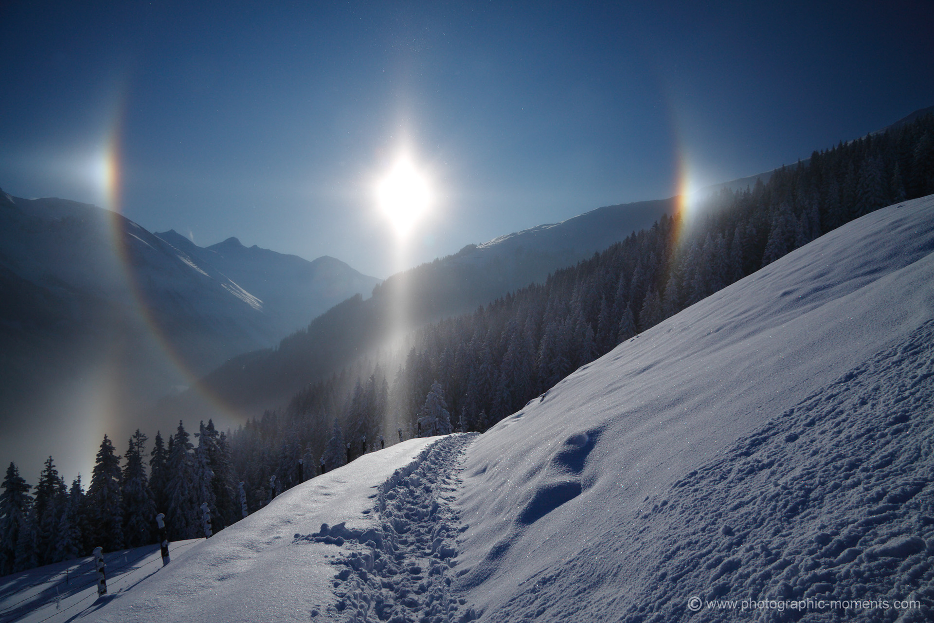 Sun-Dogs, Lanersbach im Zillertal/ Österreich
