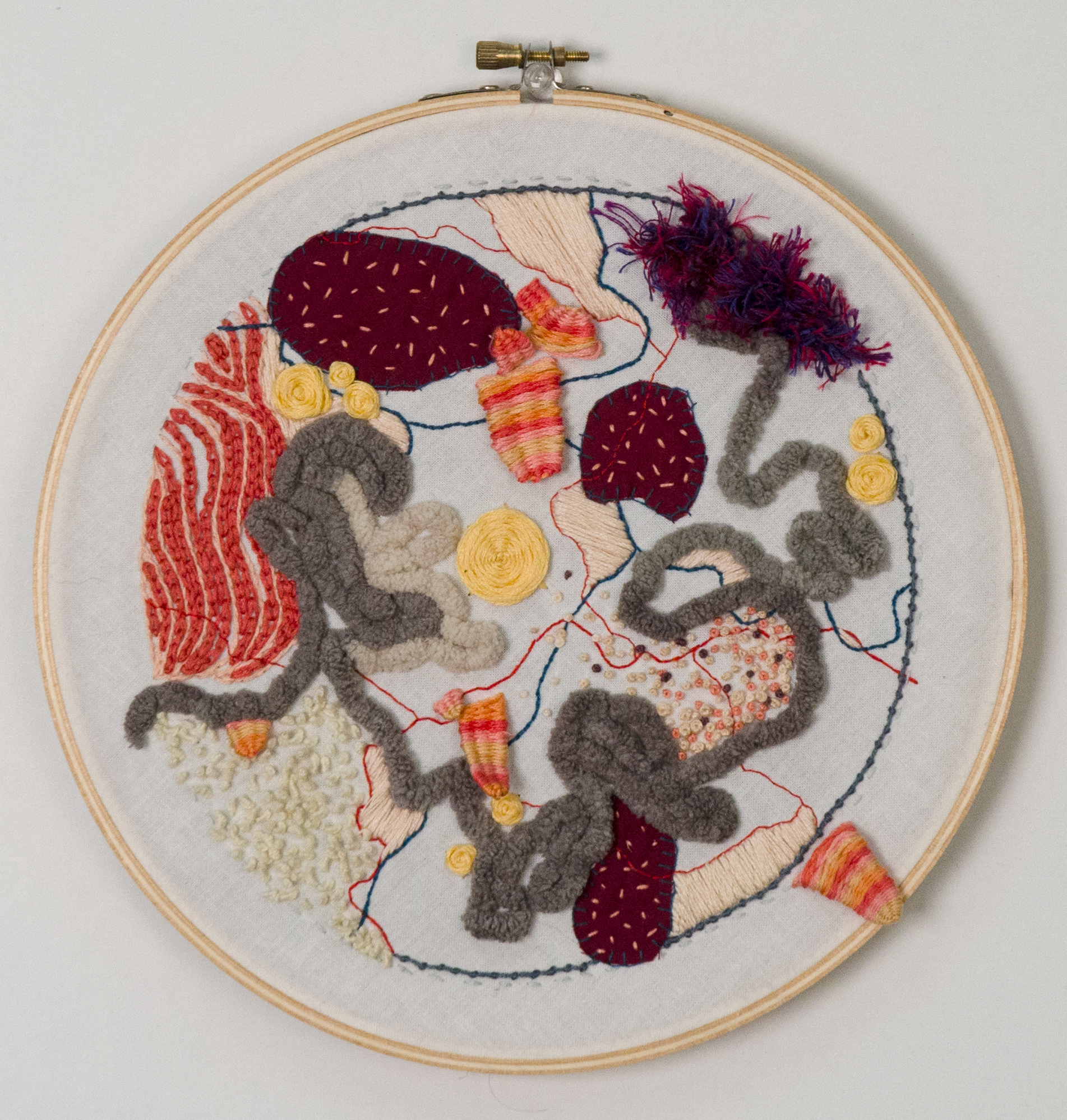 'Body Sampler,' 2018. Hand embroidery