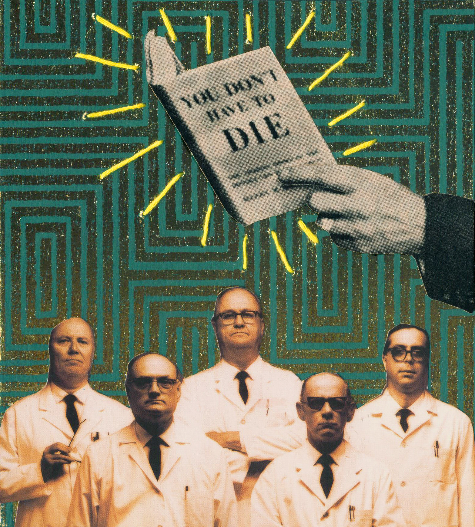 'Research Shows,' 2017. Found image and photo collage