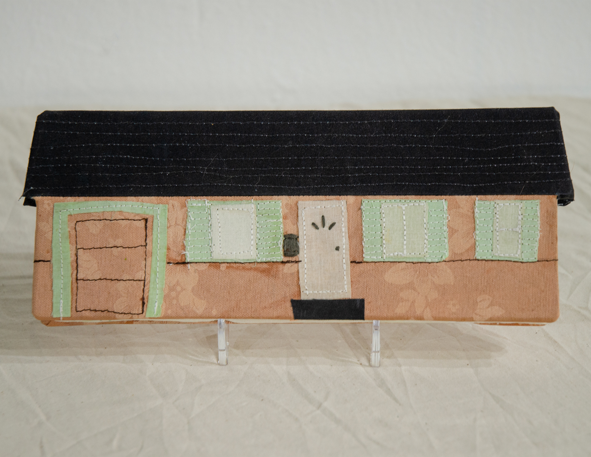 'East 50th Street,' 2021. Hand bound book, applique, hand embroidery.
