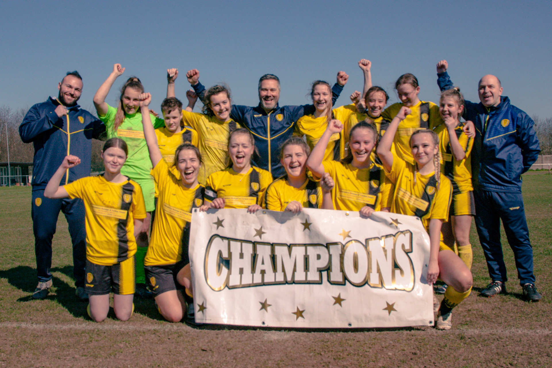 Staplenhiill, Burton On Trent,United Kingdom,March19,2022:Central Warwickshire Girls Football League Burton Albion U17 Girls v Coundon Court U18 Ladies