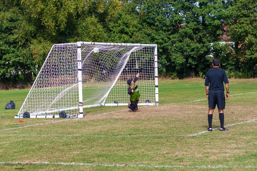 A penalty scored by Darren Newton of AFC Alvaston secures a 2-1 victory over Chadd Jubilee in the Derby Taverners Sunday League.