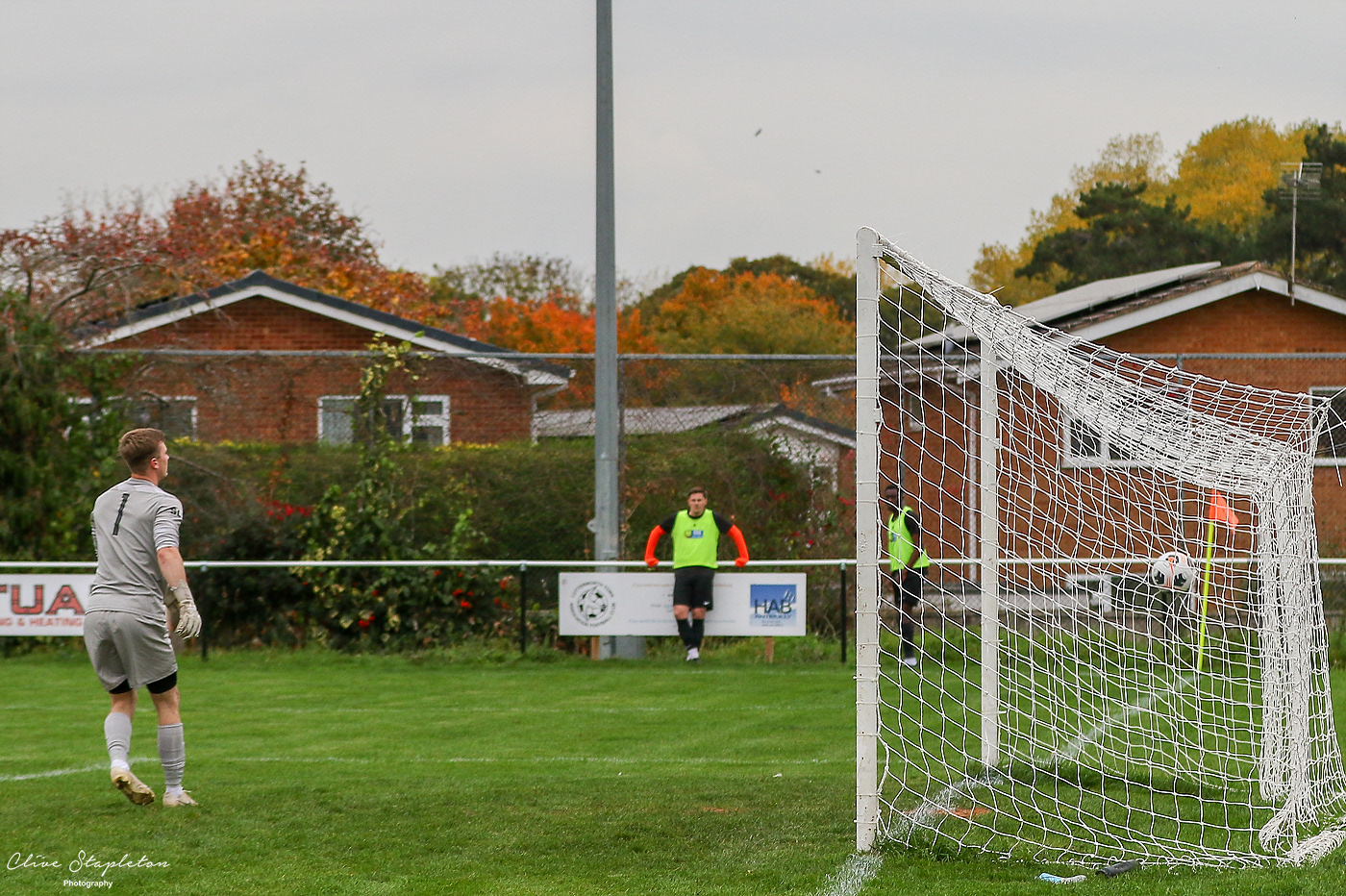 The Lob shot enters the goal
