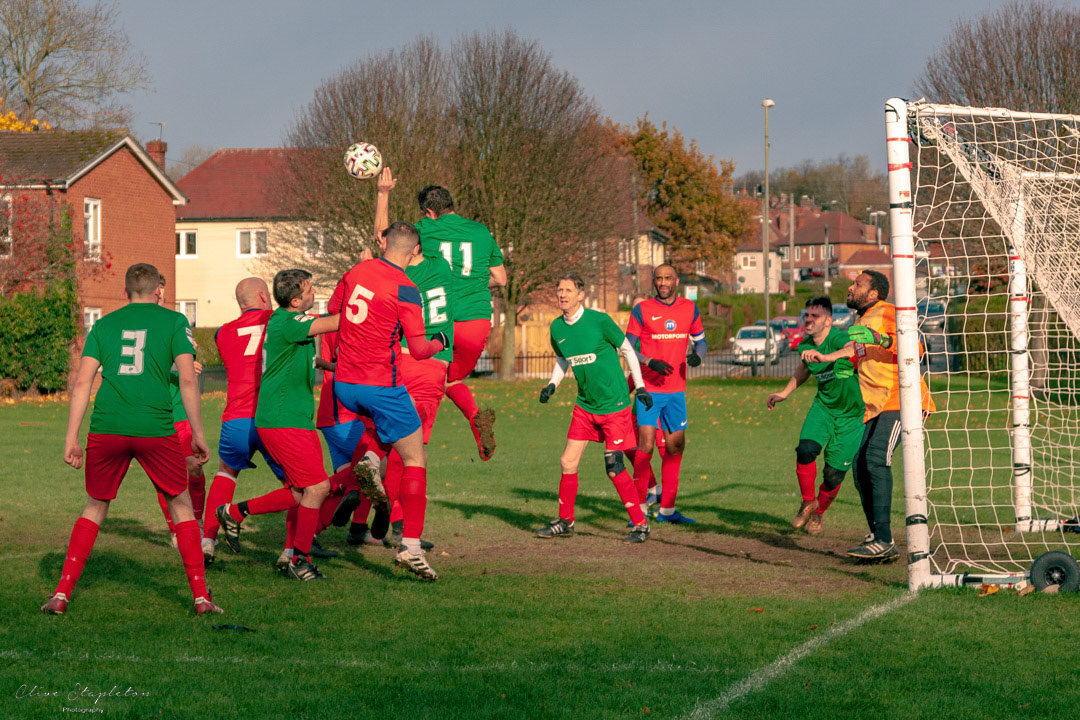 Sunnyhill Recreation Ground, Derby, United Kingdom, November 28 2021:Derby Tavernier's Willow Sports League 1 match between AFC Alvaston and The White Horse